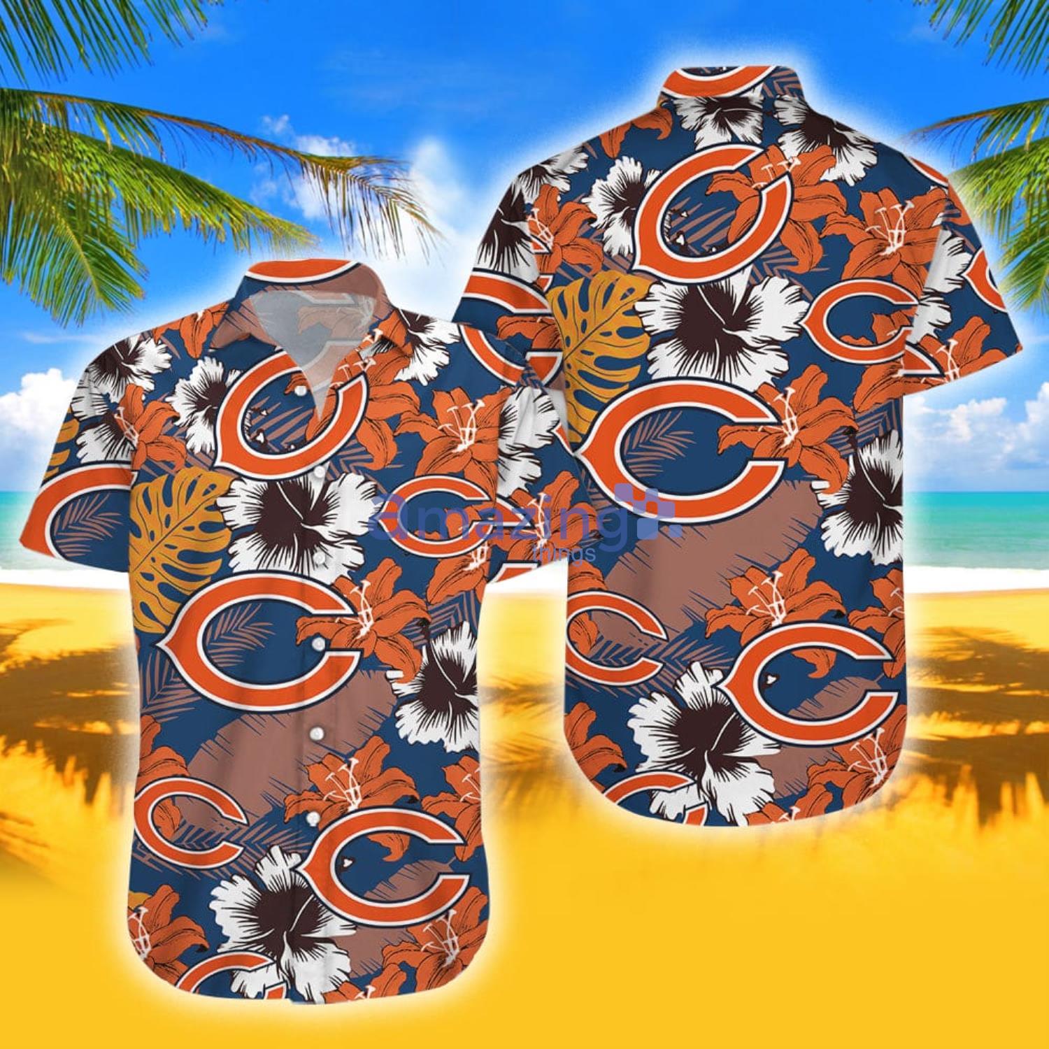 Chicago Bears Combo Hawaiian Shirt And Shorts Gift For Summer image Chicago Bears Combo Hawaiian Shirt And Shorts Gift For Summer Product Photo 3