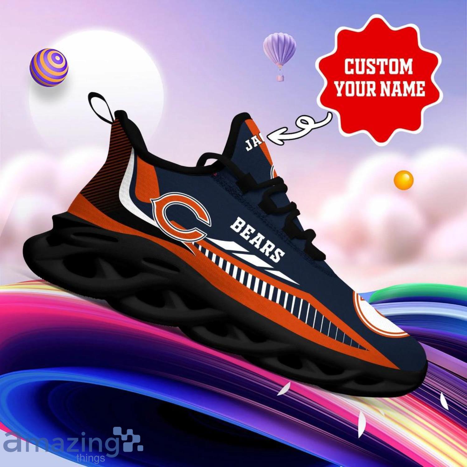 Chicago Bears NFL Max Soul Shoes Custom Name Running Shoes image Chicago Bears NFL Max Soul Shoes Custom Name Running Shoes Product Photo 5