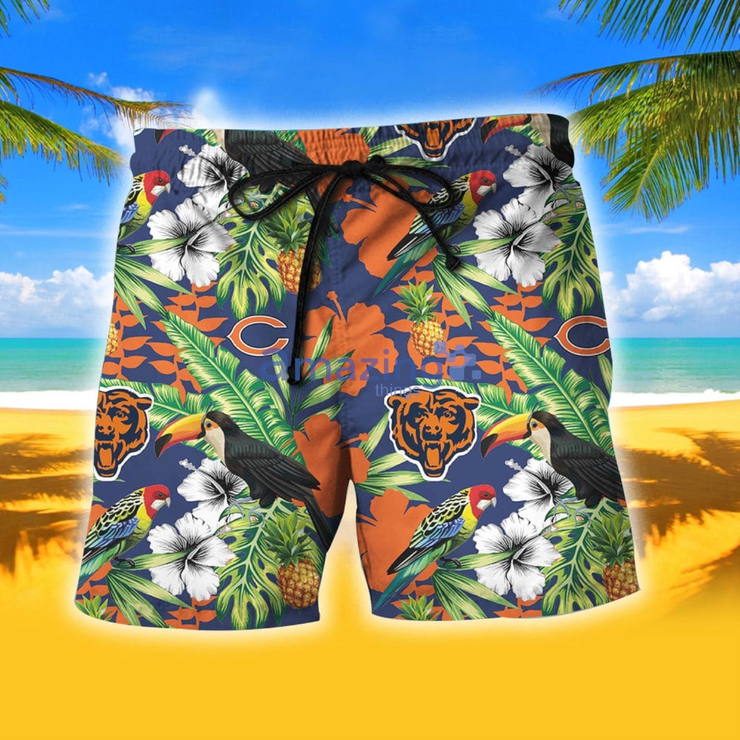 Chicago Bears Hawaiian Shorts and Shirt Summer Beach Shirt Full