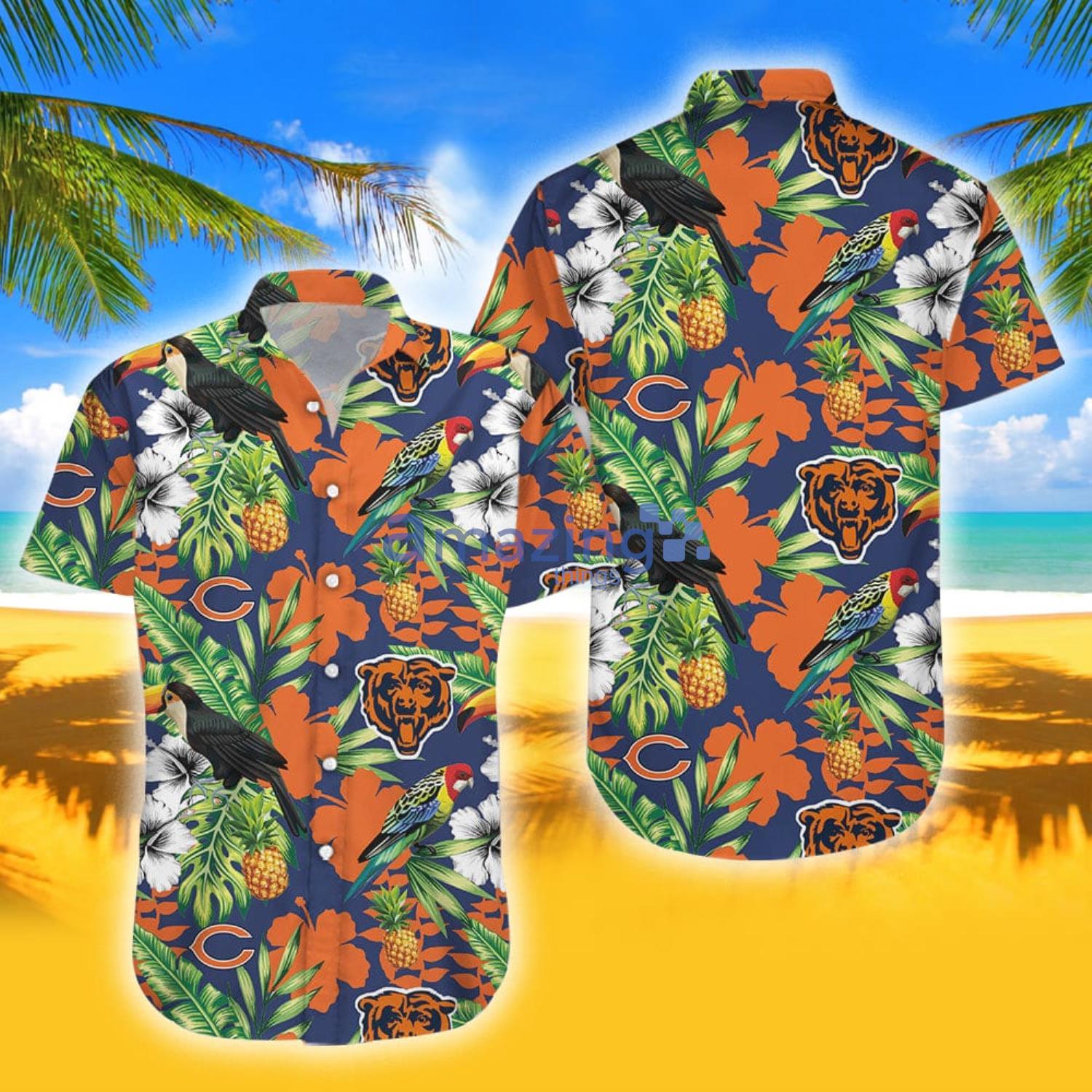 Chicago Bears Nfl Tropical Aloha Combo Hawaiian Shirt And Shorts Gift For Summer image Chicago Bears Nfl Tropical Aloha Combo Hawaiian Shirt And Shorts Gift For Summer Product Photo 3