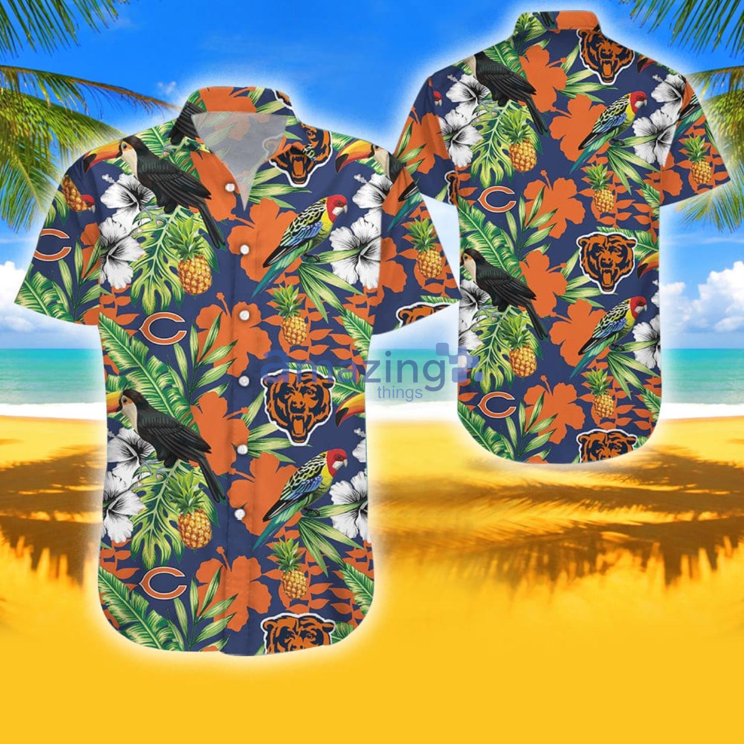 Chicago Bears NFL Combo Summer Hawaiian Shirt And Pants