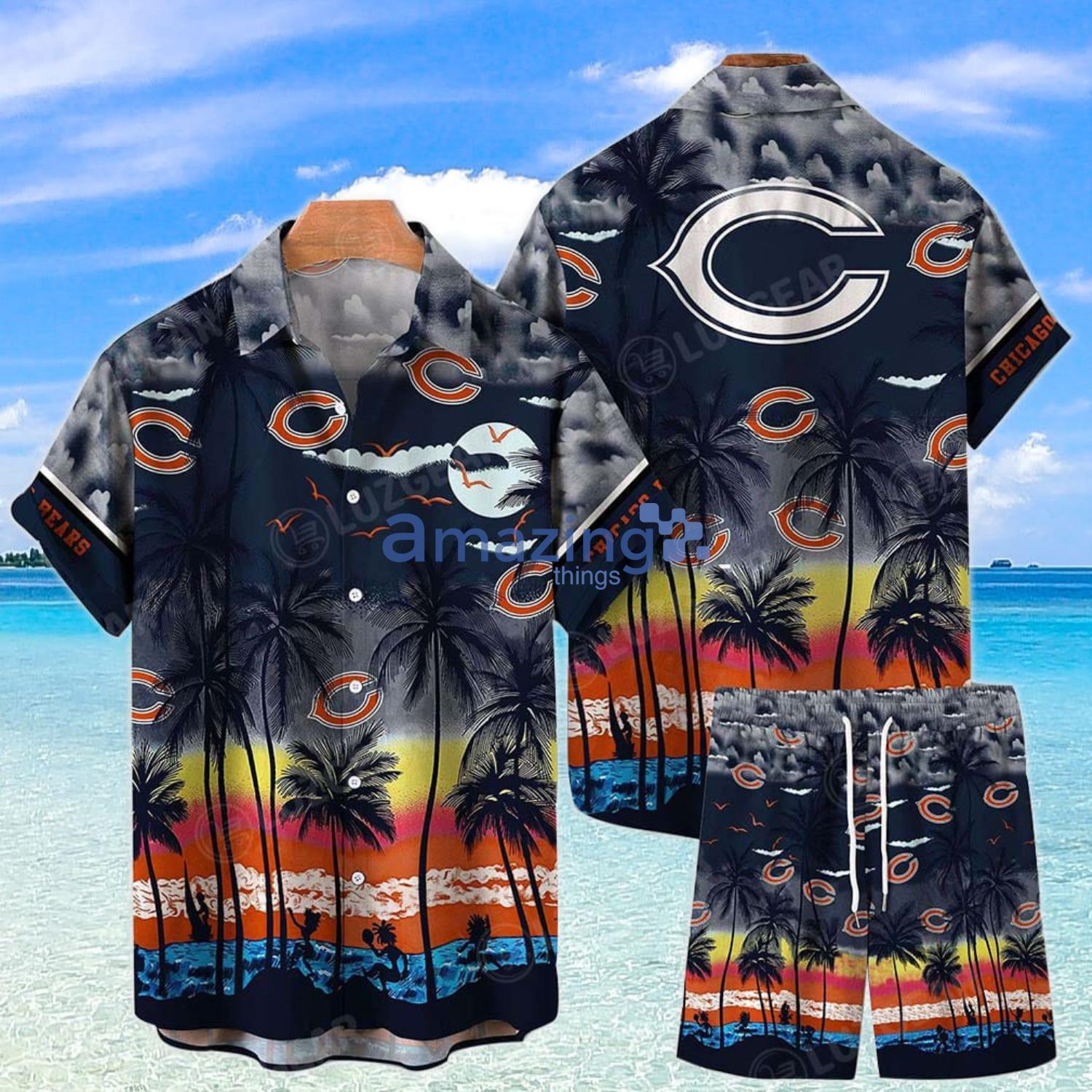 Chicago Bears Summer Beach Hawaiian Shirt And Short