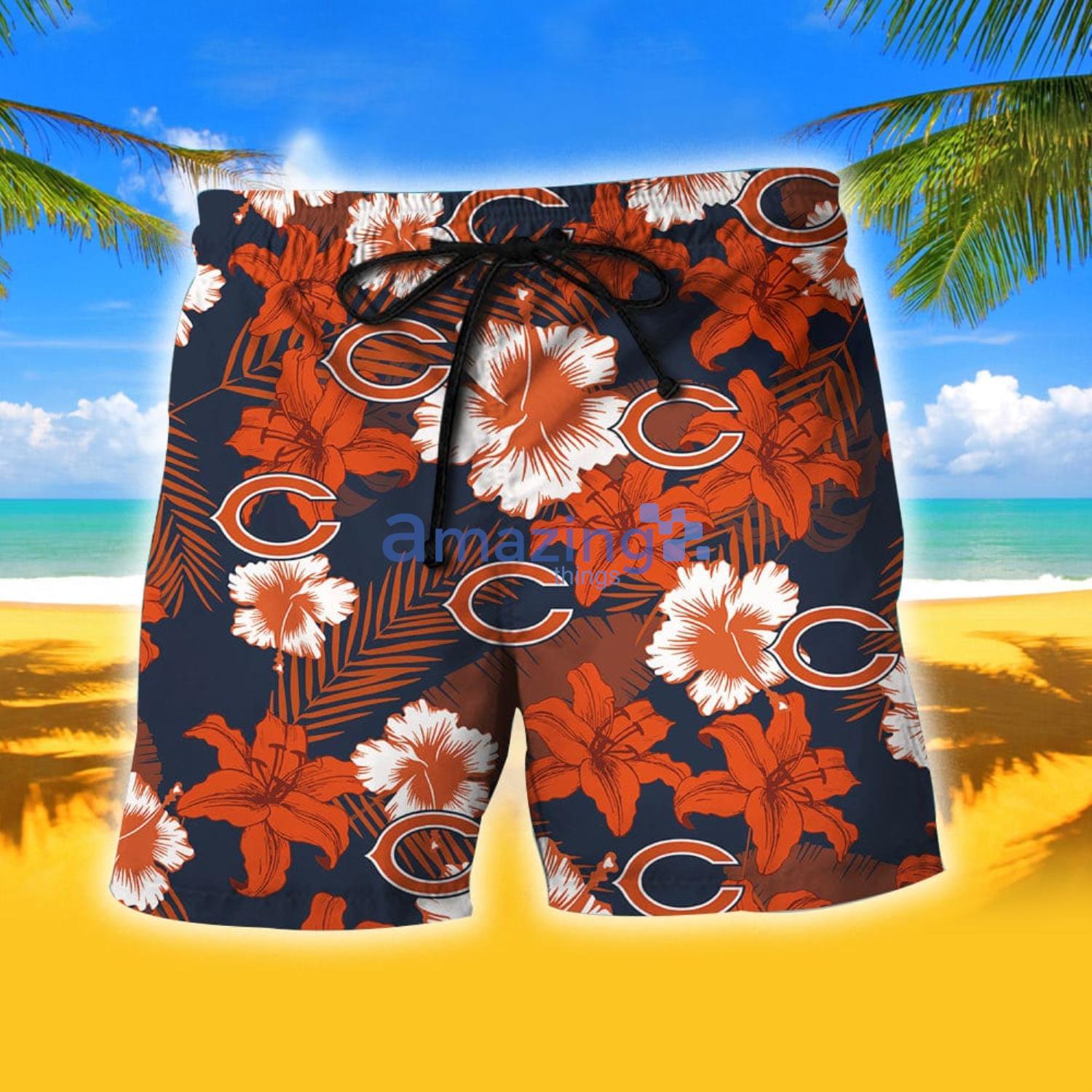 Chicago Bears Hawaiian Shirt And Shorts Chicago Bears Button Up