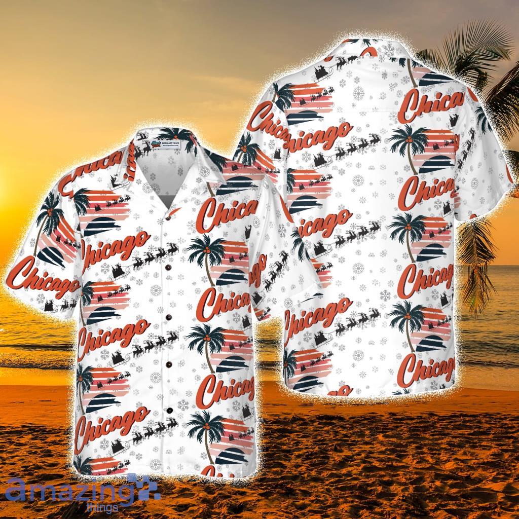 Chicago Winter Tropical Hawaiian Shirt - Chicago Winter Tropical Hawaiian Shirt