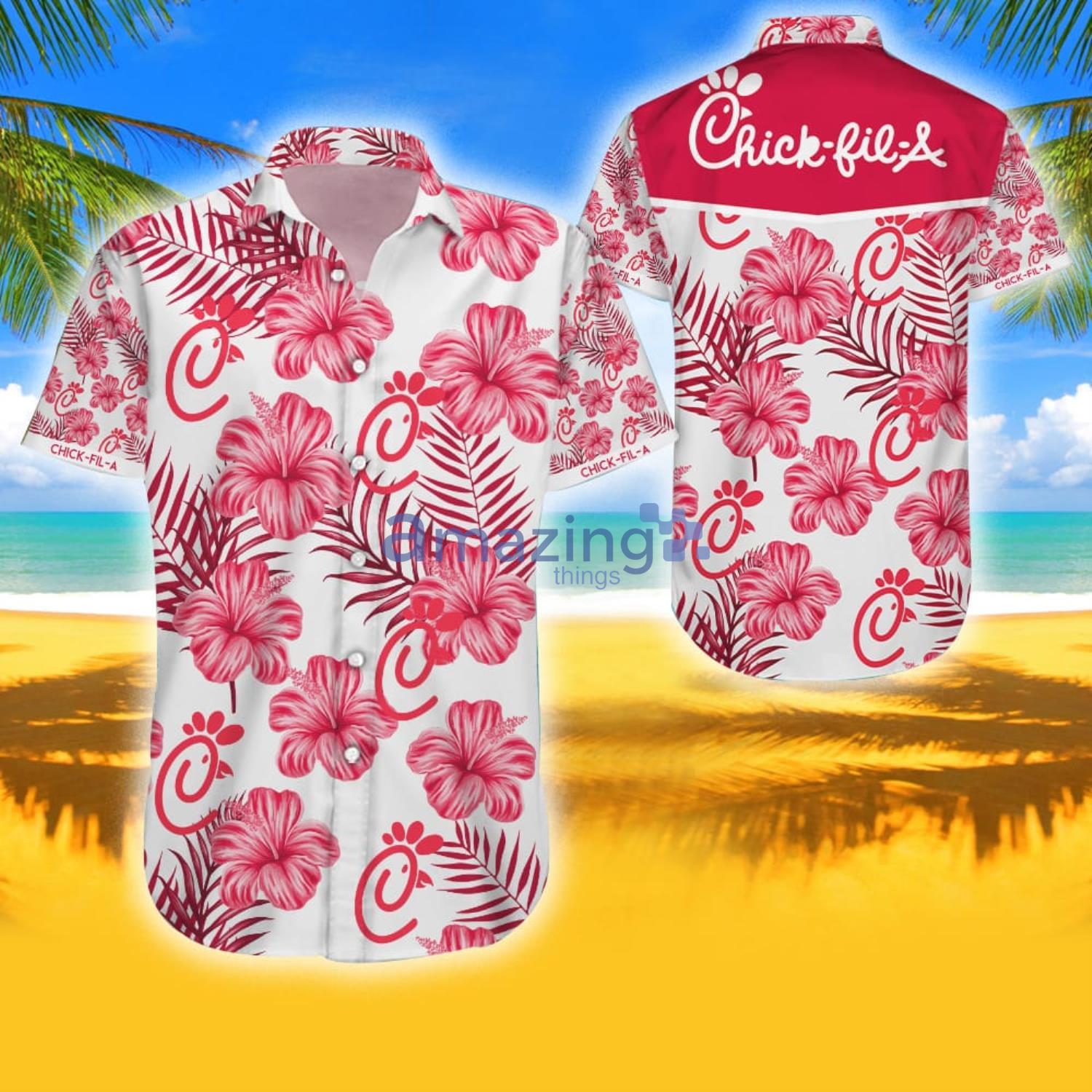 Chick-Fil-A Tropical Aloha Combo Hawaiian Shirt And Shorts Gift For Summer Product Photo 1