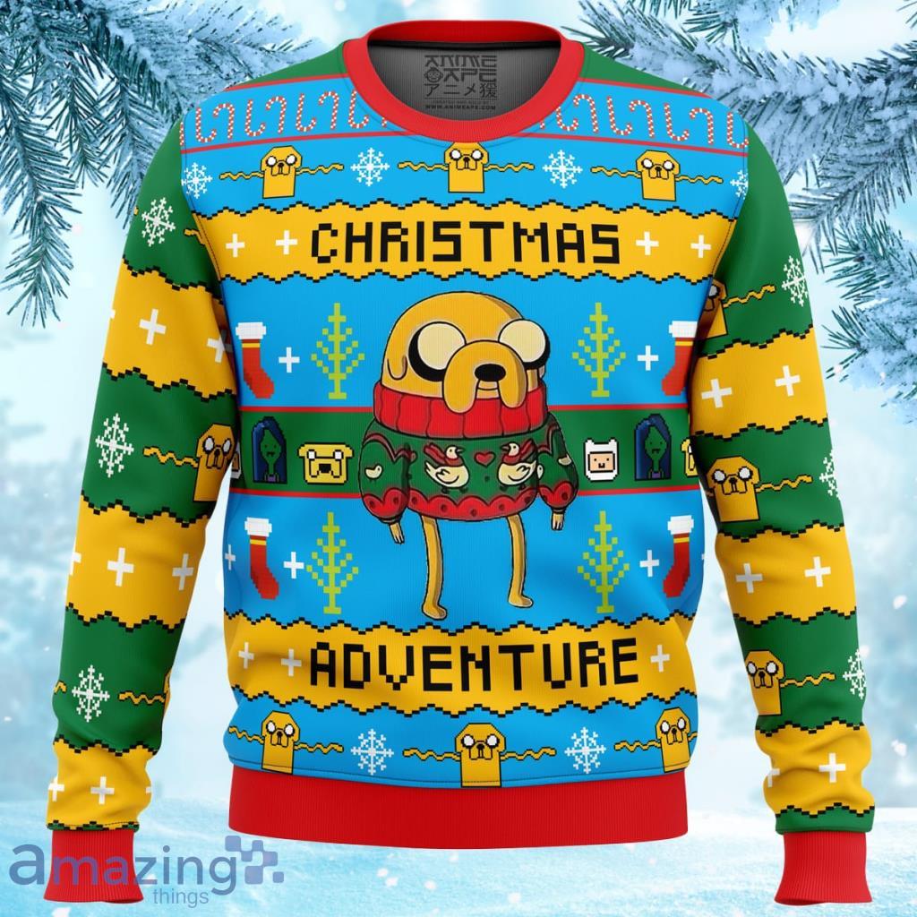 Christmas Adventure Time Ugly Christmas Sweater - Christmas Adventure Time Ugly Christmas Sweater