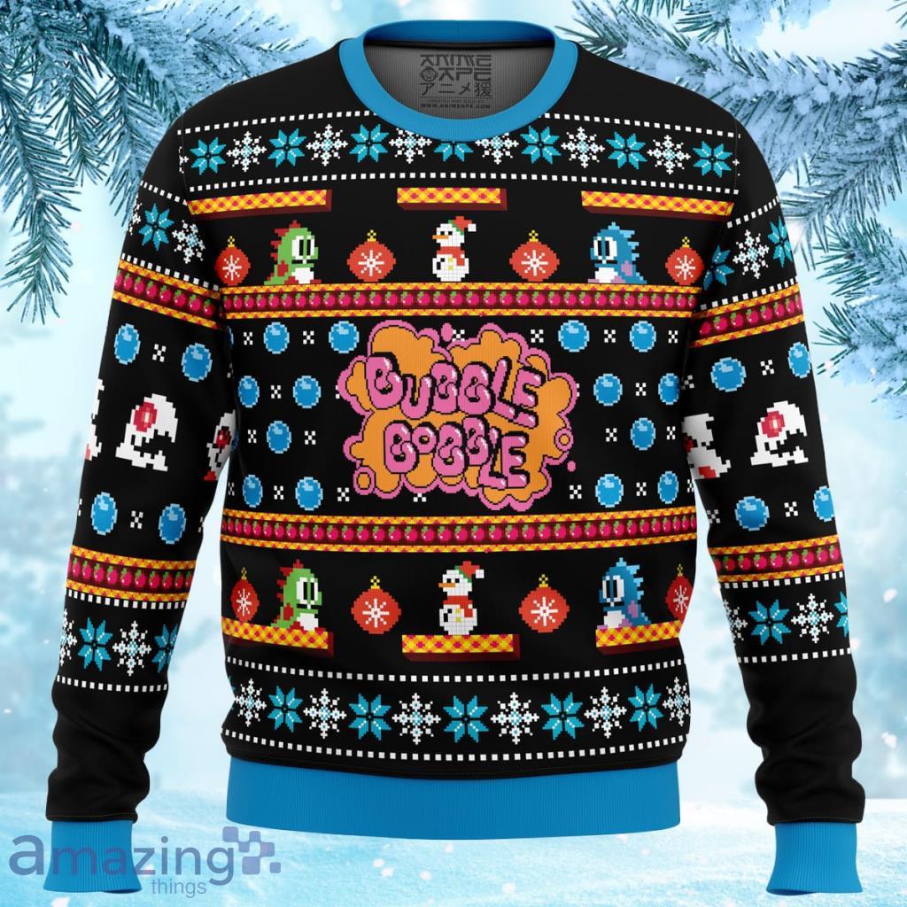 Christmas Bubble Bobble Ugly Christmas Sweater - Christmas Bubble Bobble Ugly Christmas Sweater