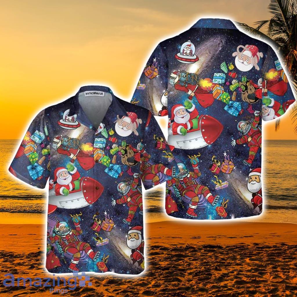 Christmas In The Space Tropical Hawaiian Shirt - Christmas In The Space Tropical Hawaiian Shirt