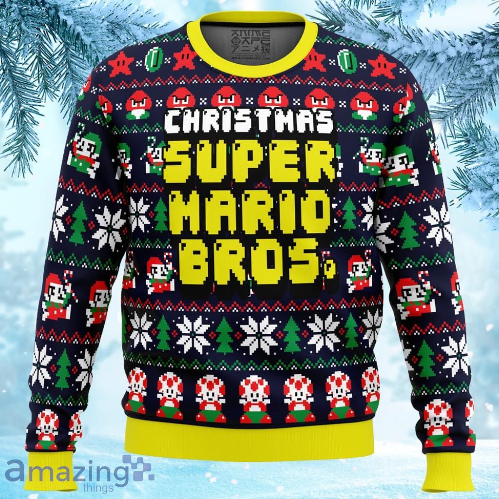 Christmas Super Mario Bros. Ugly Christmas Sweater 3D - Christmas Super Mario Bros. Ugly Christmas Sweater