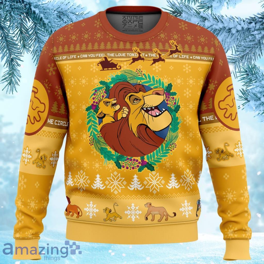 Christmas The Lion King Disney Ugly Christmas Sweater 3D - Christmas The Lion King Disney Ugly Christmas Sweater