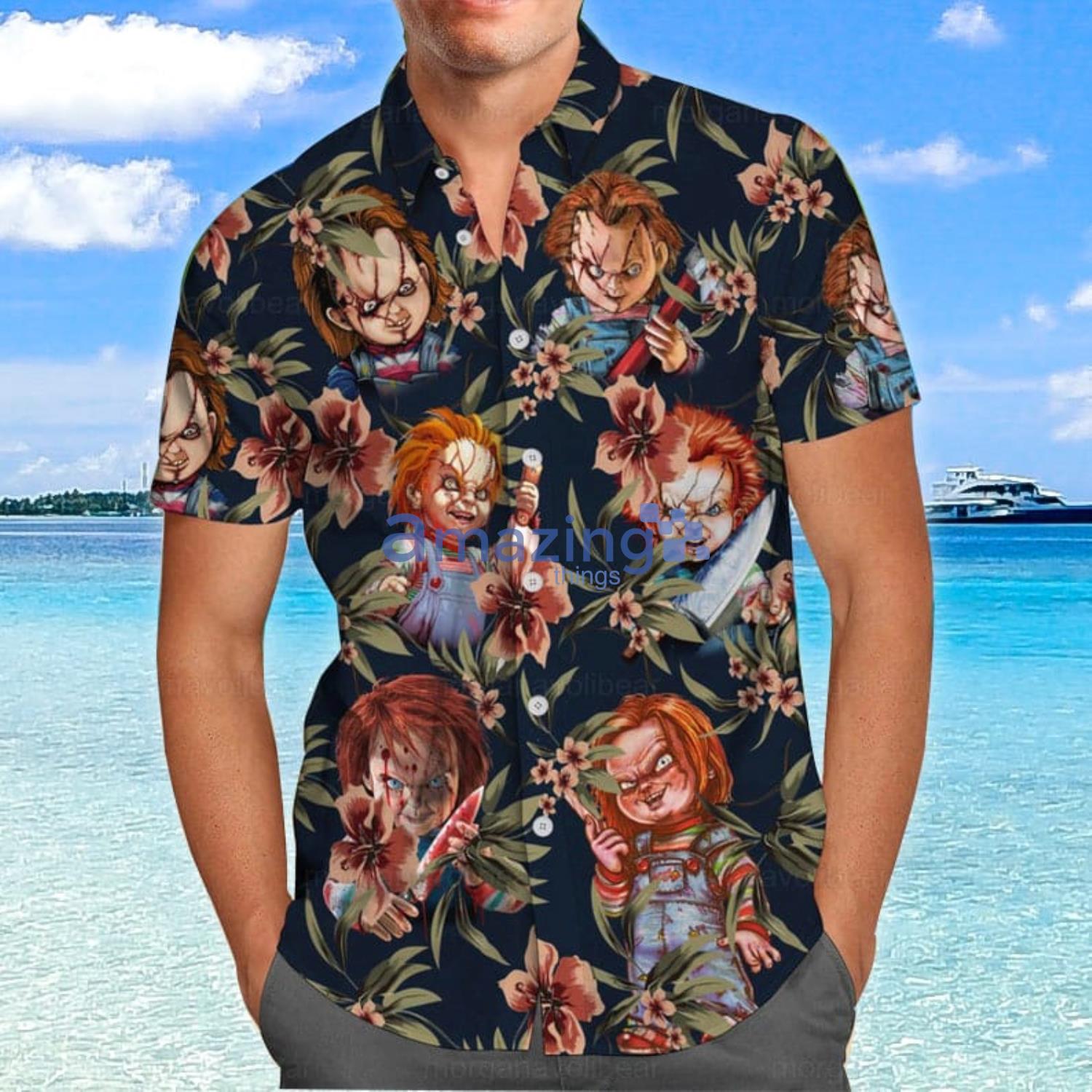Chucky Shirt Halloween Chucky Summer Gift Hawaiian Shirt And Shorts Product Photo 1