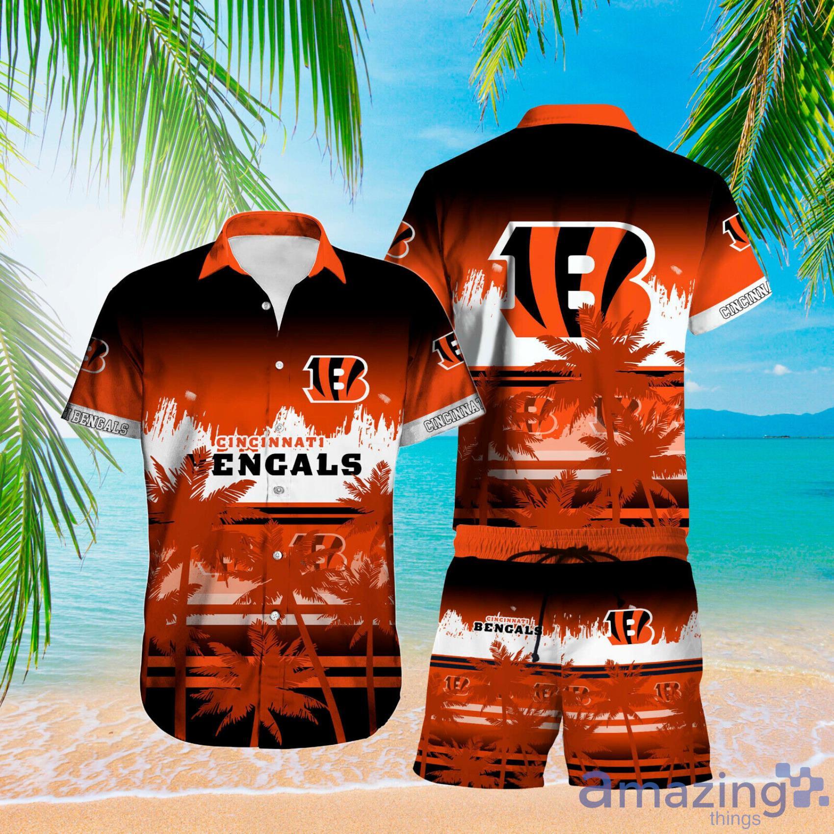 Cincinnati Bengals Coconut Pattern Hawaiian Shirt - YesItCustom