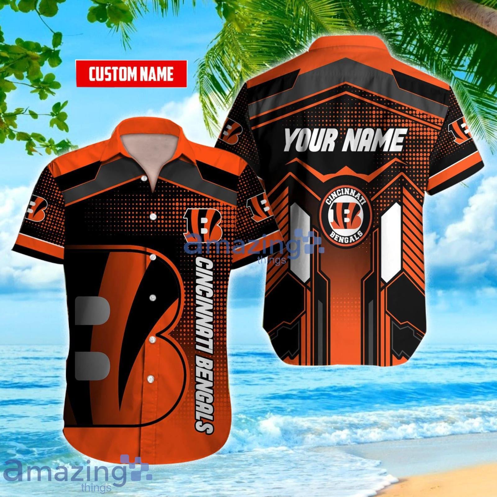 Cincinnati Bengals logo Hawaiian Shirt by KybershopNewStore on