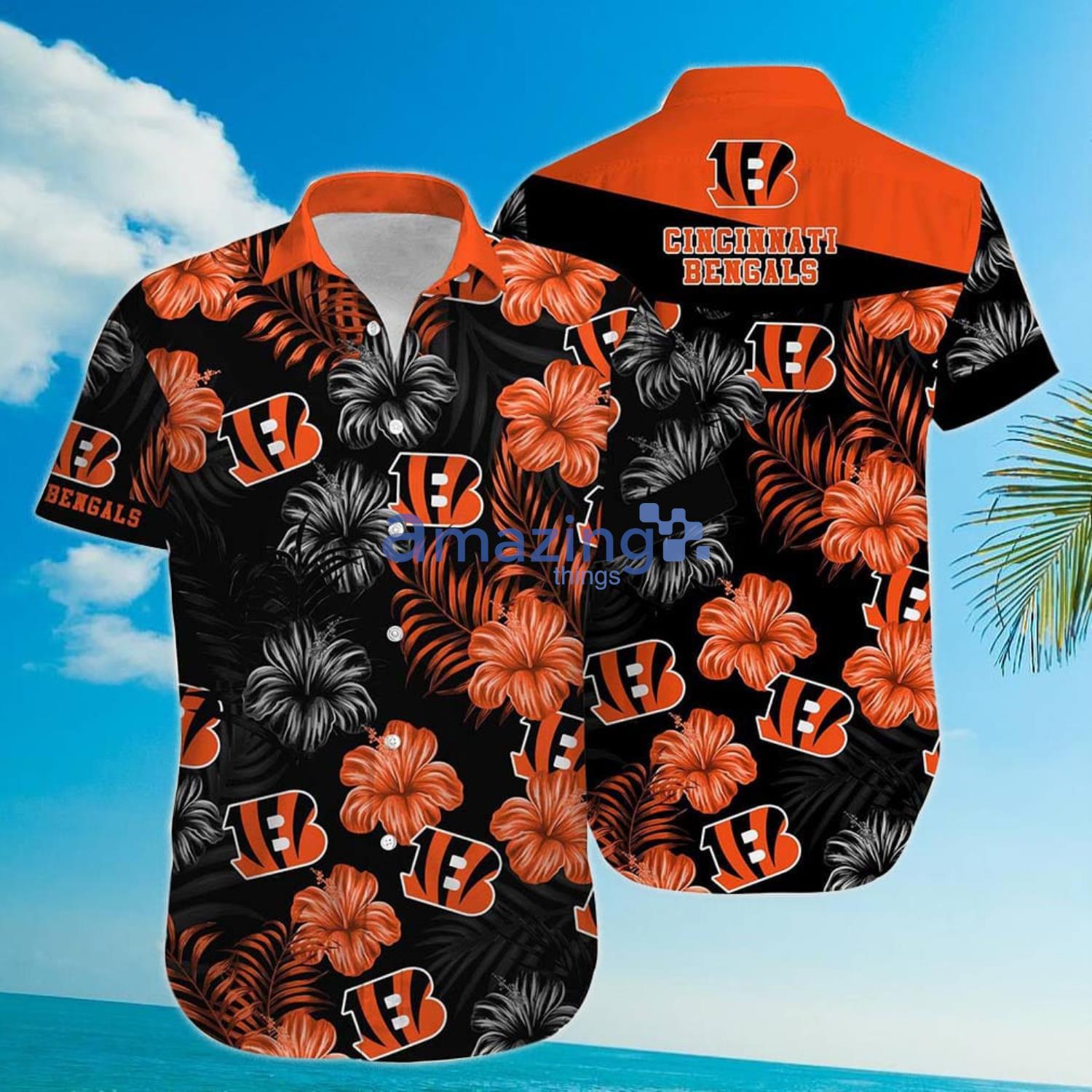 NFL Cincinnati Bengals Hawaiian Shirt Short For Fans 03