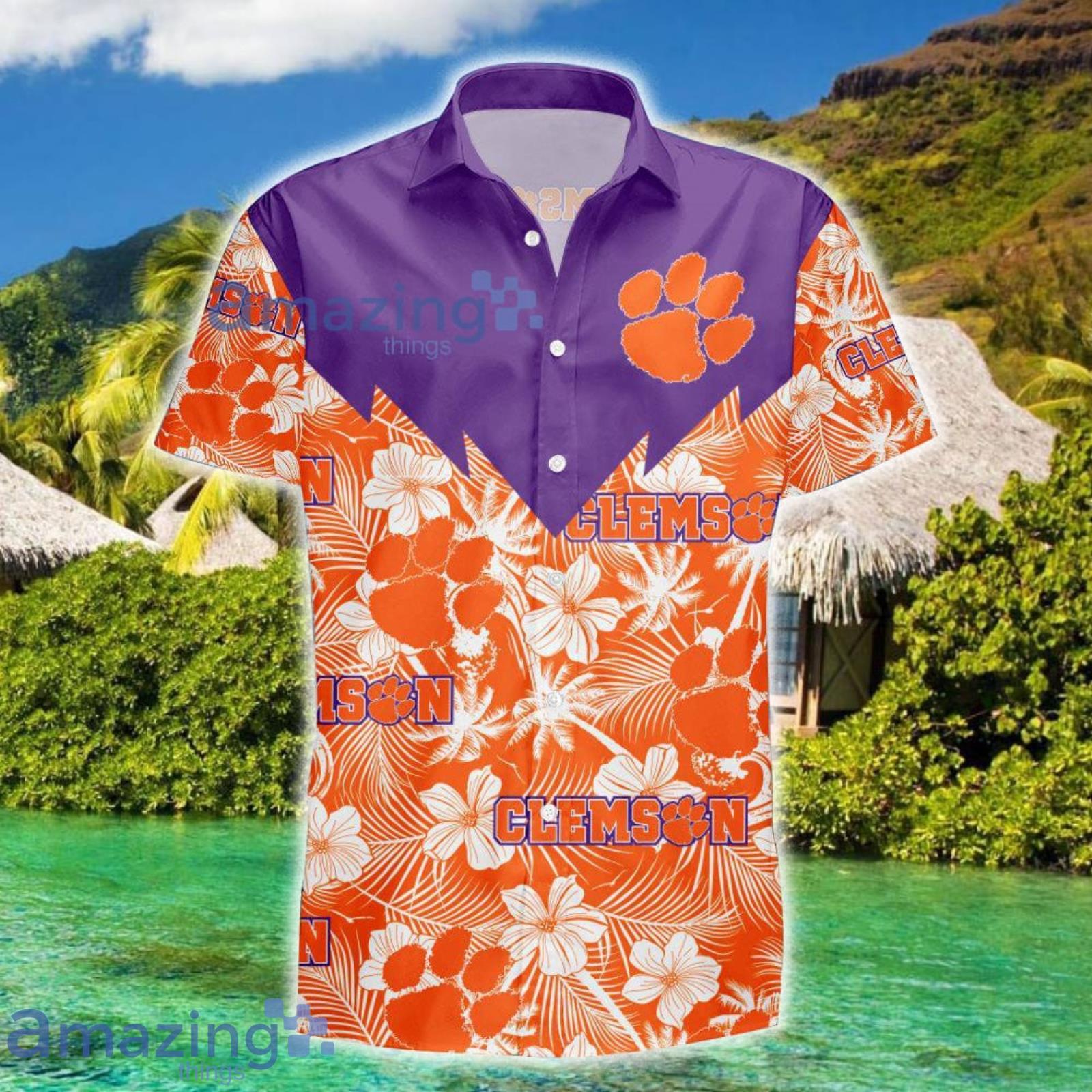 Clemson Tigers NCAA Tropical Pattern Summer Gift For Men And Women Product Photo 1