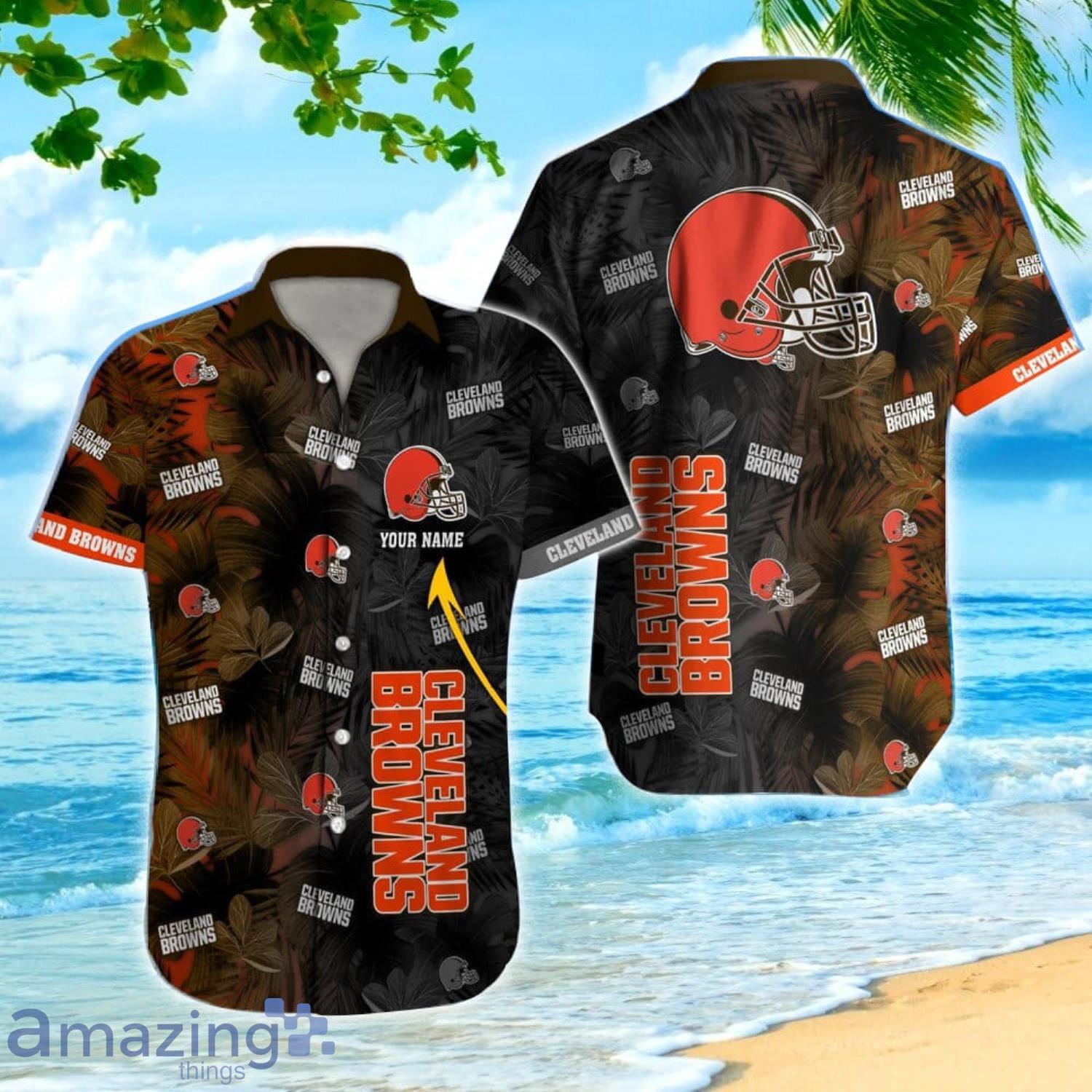 Cleveland Browns Sport Hawaiian Shirt NFL Teams Black Gift For Men