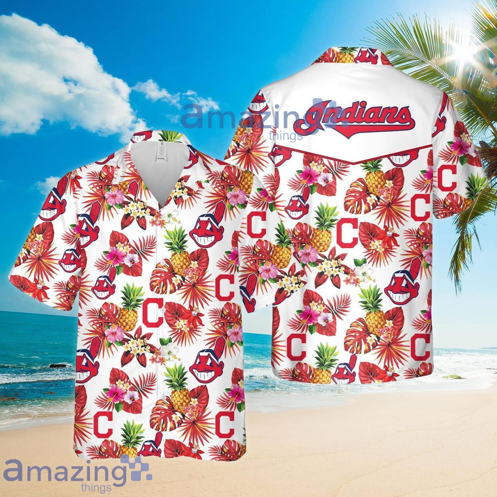 Cleveland Pineapple Tropical Aloha Summer Set Hawaiian Shirt And Shorts Product Photo 1