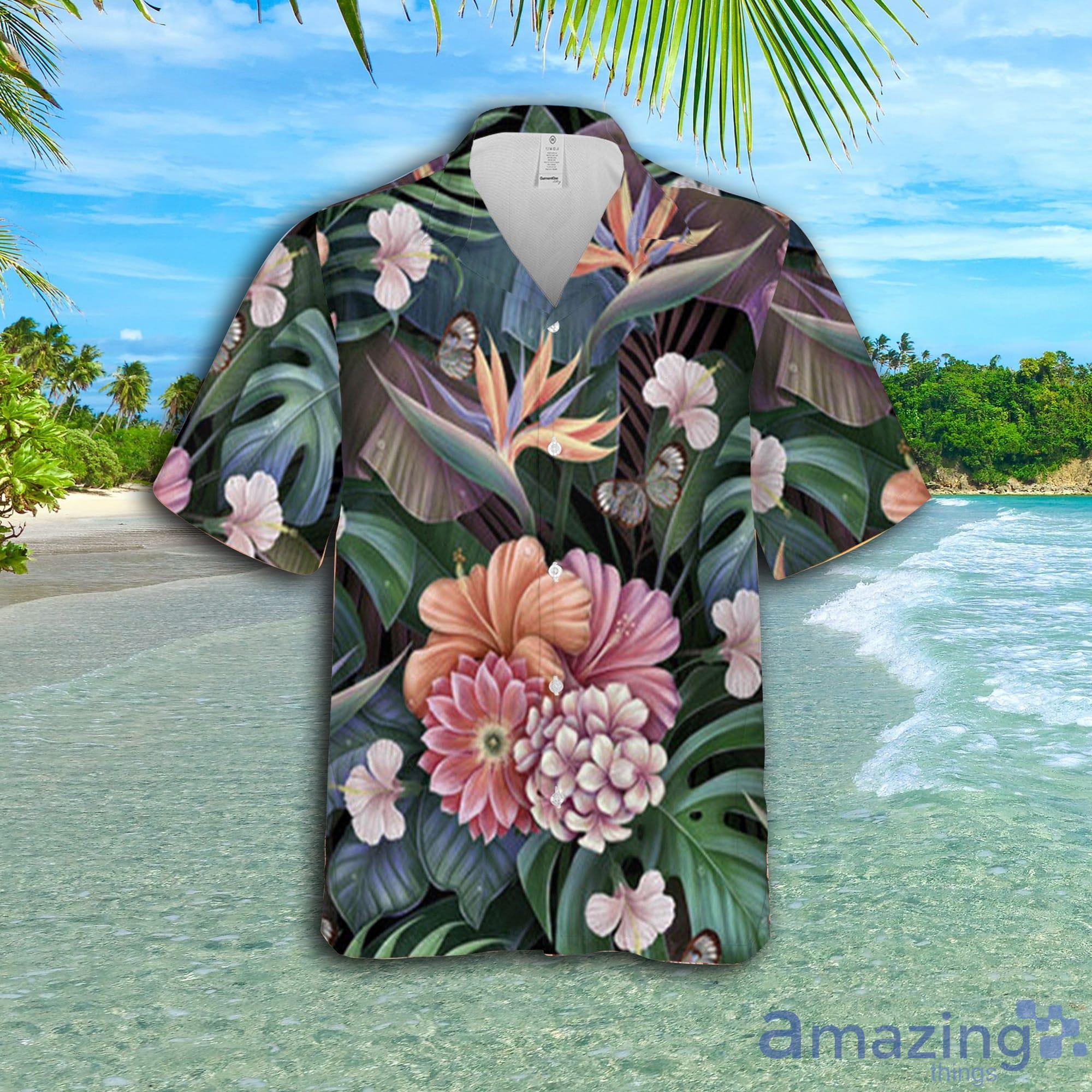 Colorfull Forest Flower Short Sleeve AOP Hawaiian Shirt For Summer image Colorfull Forest Flower Short Sleeve AOP Hawaiian Shirt For Summer Product Photo 2
