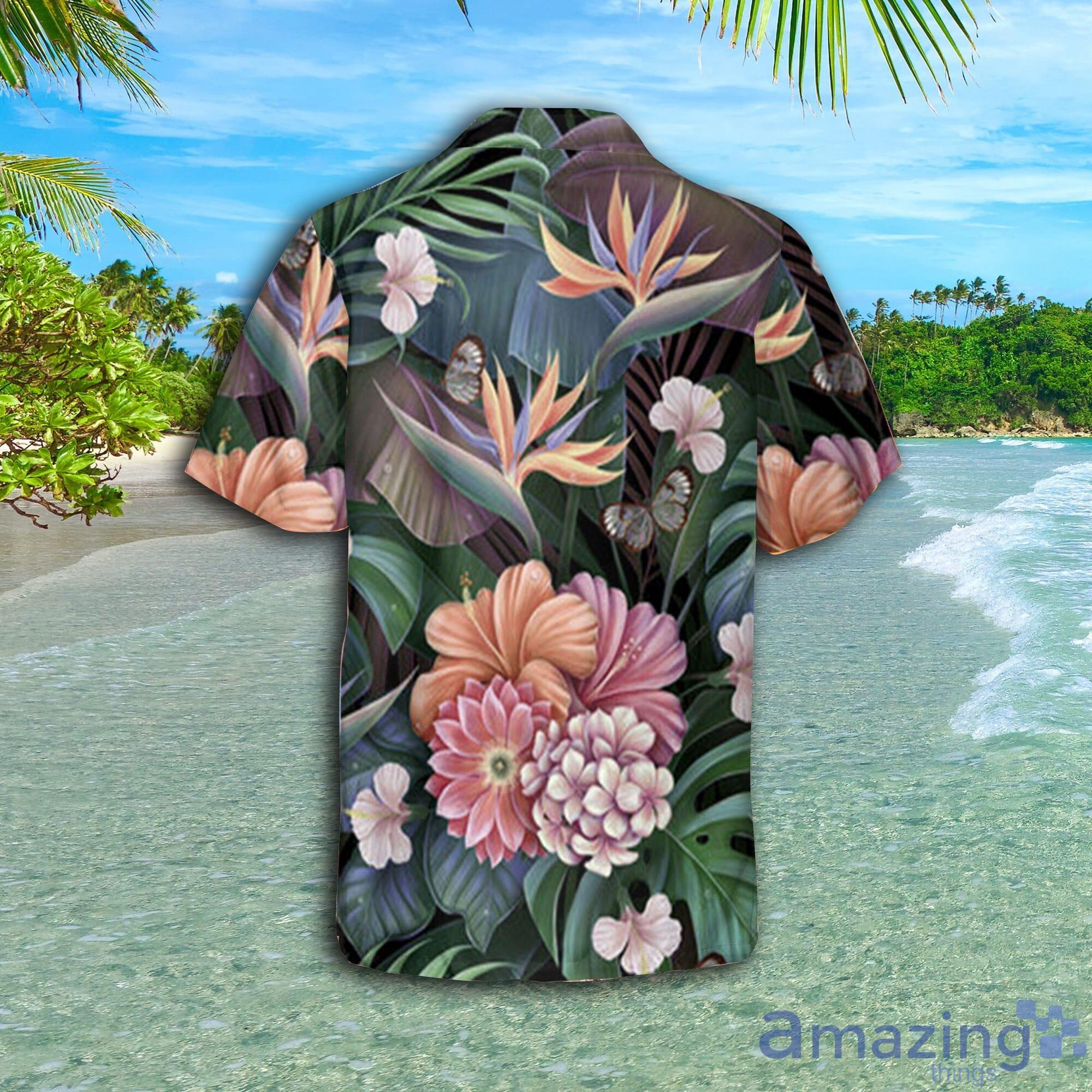 Colorfull Forest Flower Short Sleeve AOP Hawaiian Shirt For Summer image Colorfull Forest Flower Short Sleeve AOP Hawaiian Shirt For Summer Product Photo 3