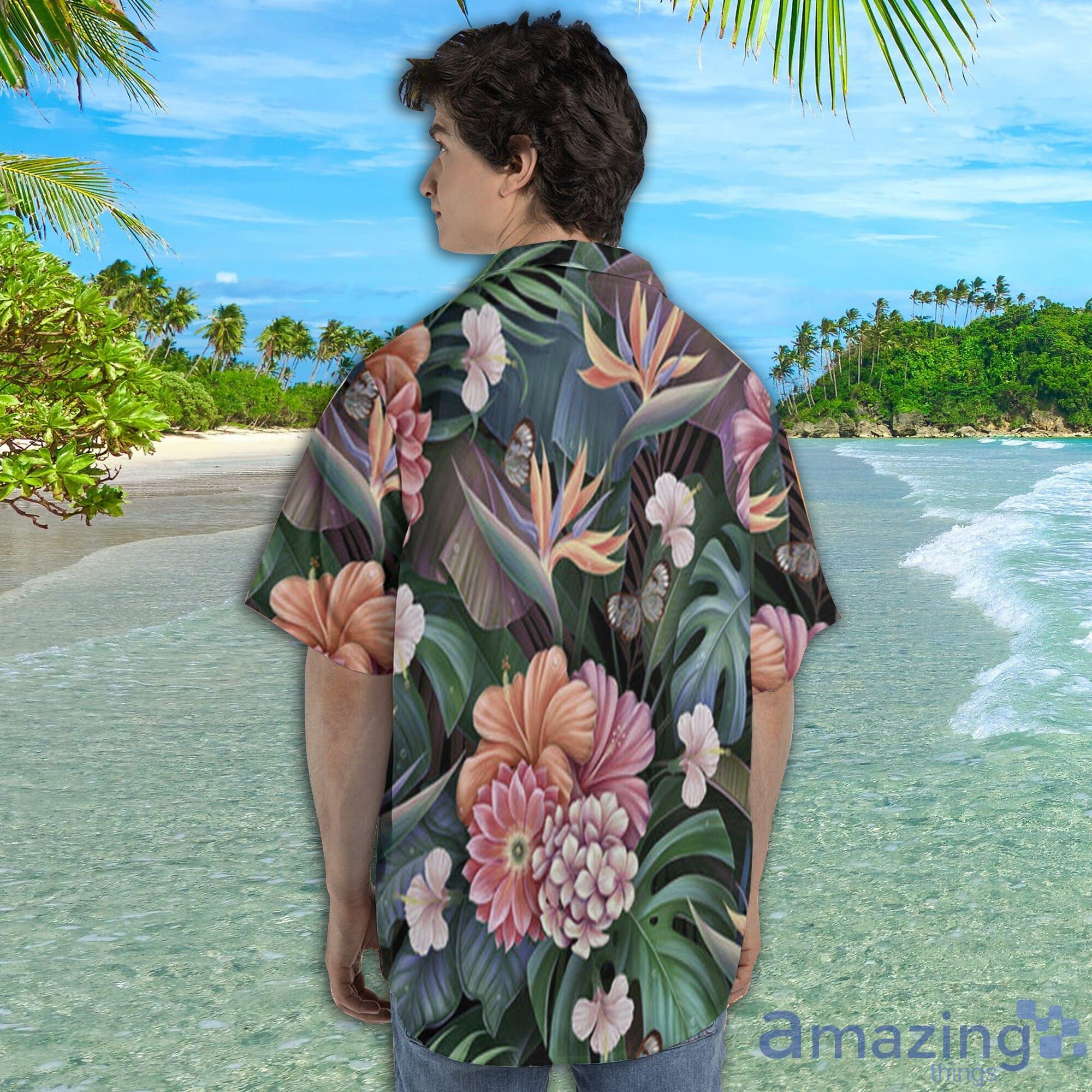 Colorfull Forest Flower Short Sleeve AOP Hawaiian Shirt For Summer image Colorfull Forest Flower Short Sleeve AOP Hawaiian Shirt For Summer Product Photo 5