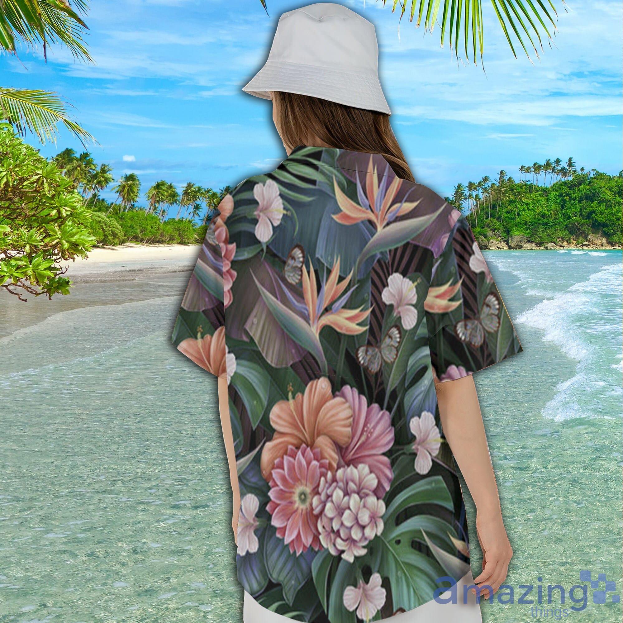 Colorfull Forest Flower Short Sleeve AOP Hawaiian Shirt For Summer image Colorfull Forest Flower Short Sleeve AOP Hawaiian Shirt For Summer Product Photo 7