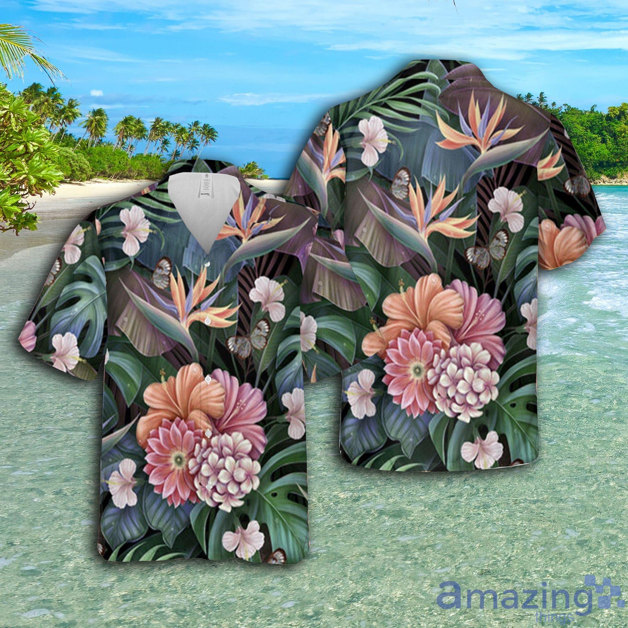 Colorfull Forest Flower Short Sleeve AOP Hawaiian Shirt For Summer Product Photo 1