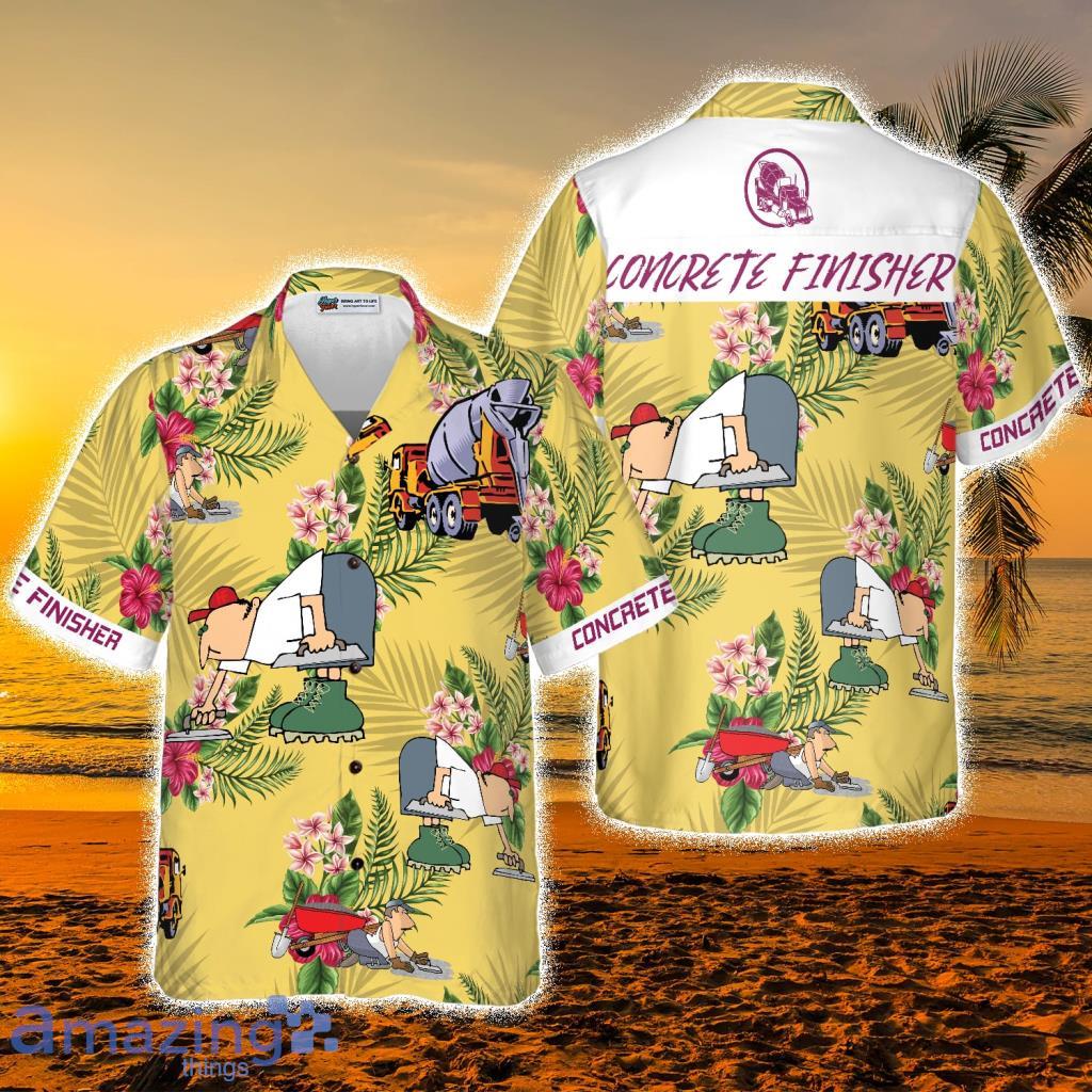 Concrete Finisher Tropical Hawaiian Shirt - Concrete Finisher Tropical Hawaiian Shirt