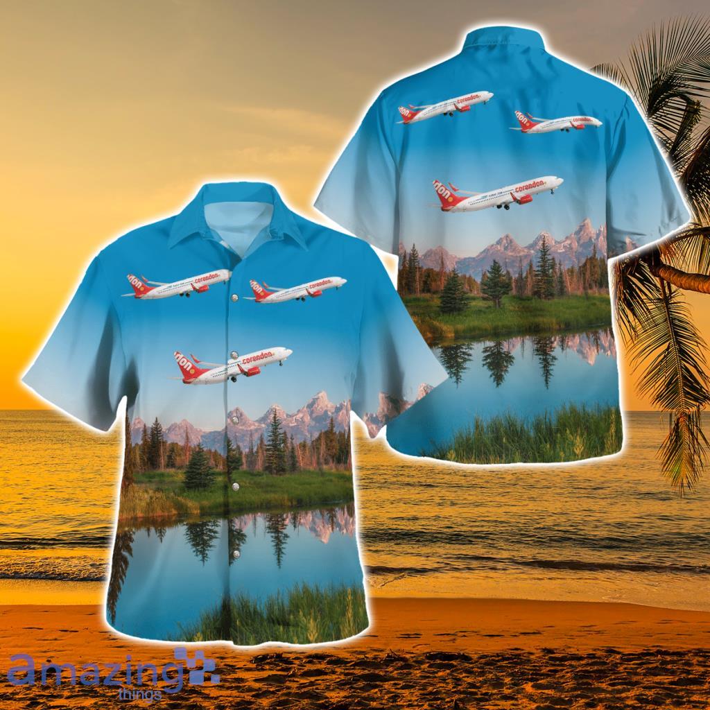 Corendon Dutch Airlines Boeing 737-86J Hawaiian Shirt - Corendon Dutch Airlines Boeing 737-86J Hawaiian Shirt