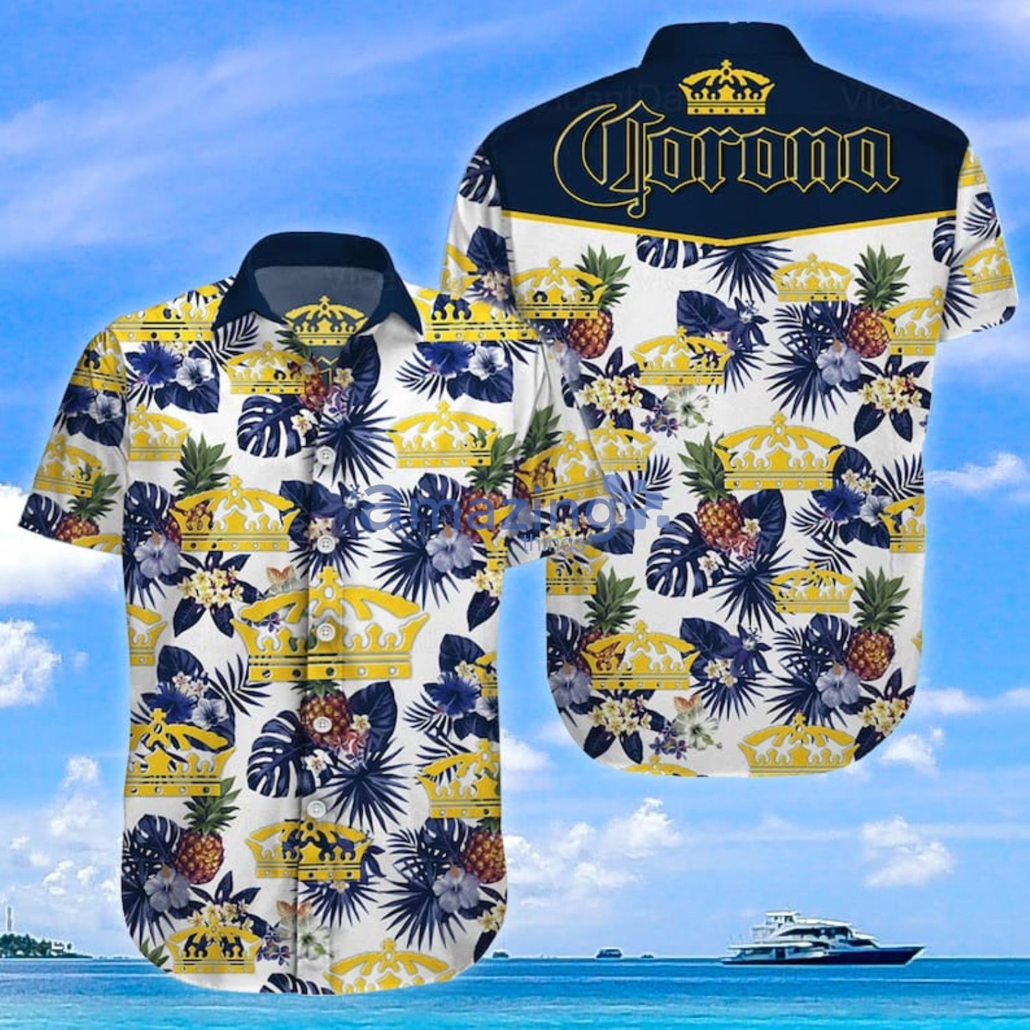 Corona Beer Lover Shirt Summer Gift Hawaiian Shirt And Shorts Product Photo 1