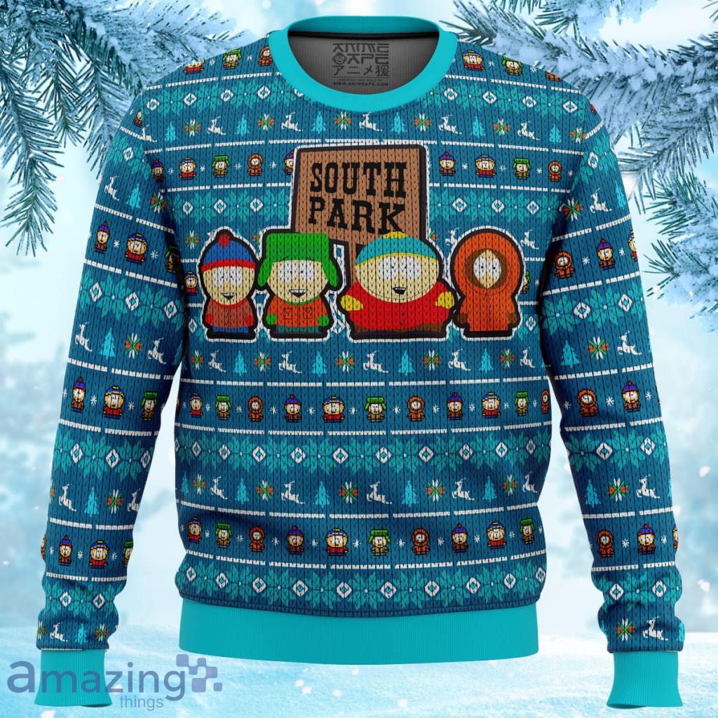 Crazy Main Characters South Park Ugly Christmas Sweater 3D - Crazy Main Characters South Park Ugly Christmas Sweater