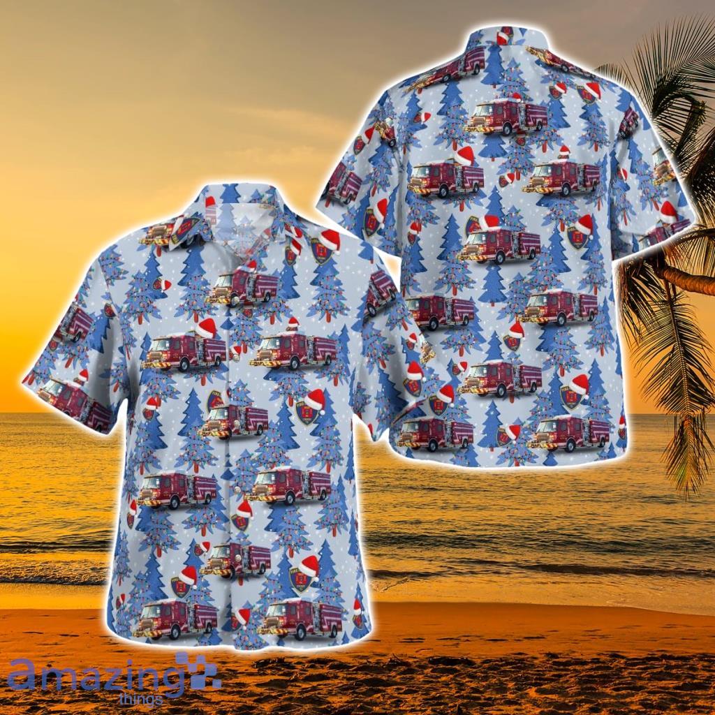 Crosby, Texas, Crosby Volunteer Fire Department Christmas Hawaiian Shirt - Crosby, Texas, Crosby Volunteer Fire Department Christmas Hawaiian Shirt