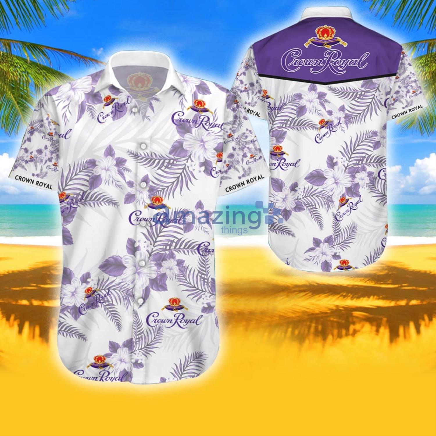 Crown Royal Canadian Whisky Tropical Aloha Combo Hawaiian Shirt And Shorts Gift For Summer Product Photo 1