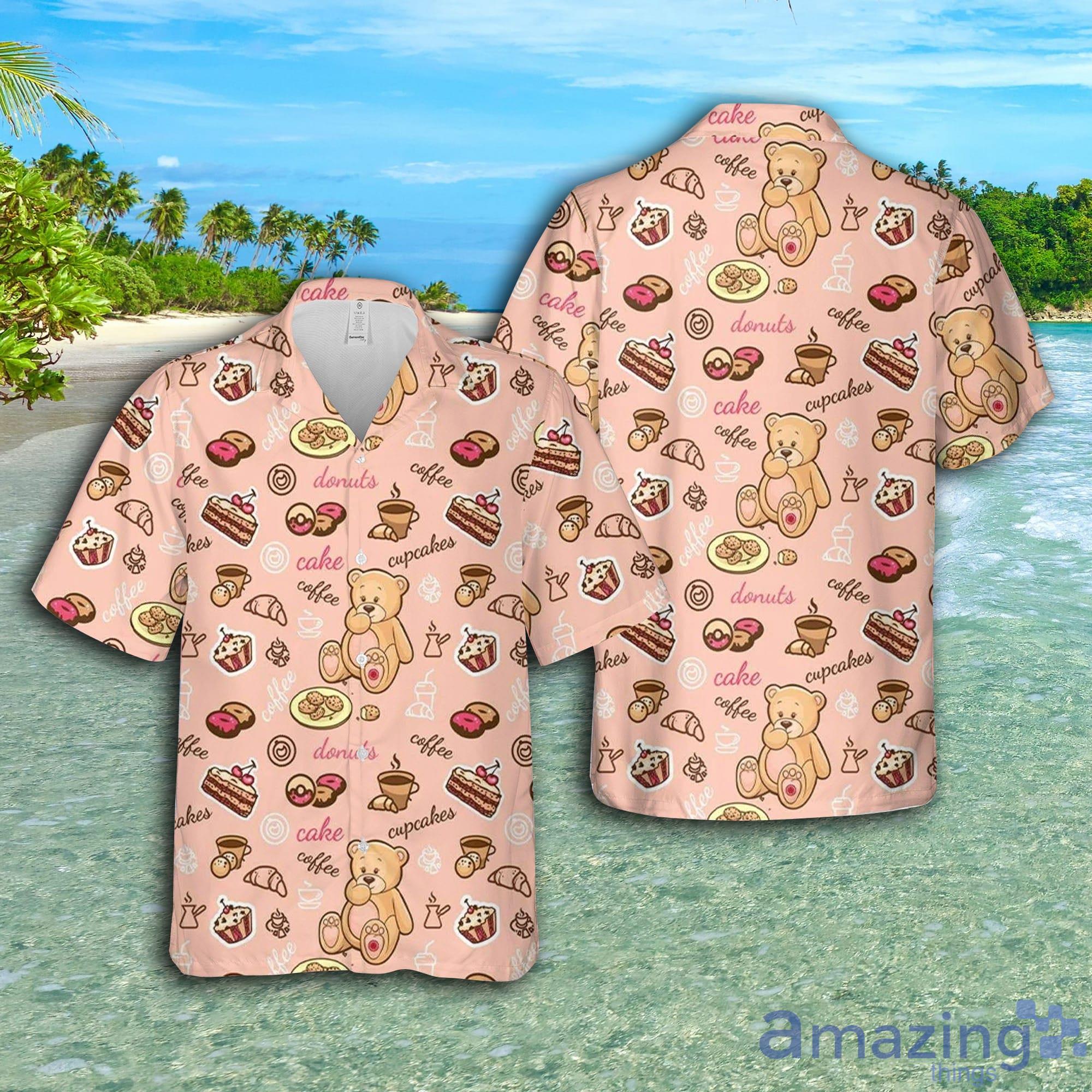 Cupcake Coffee Cake Short Sleeve AOP Hawaiian Shirt For Summer Product Photo 1