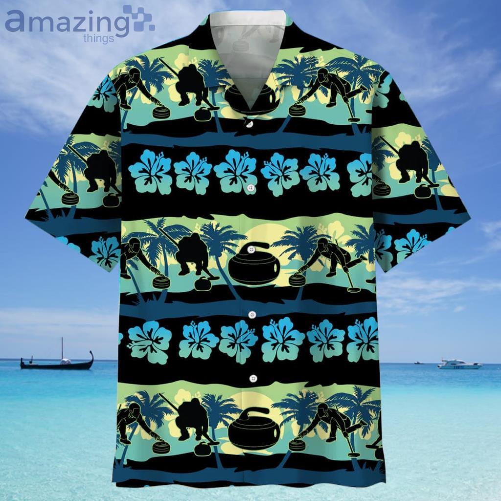 Curling Blue Nature Hawaiian Shirt - Curling Blue Nature Hawaiian Shirt