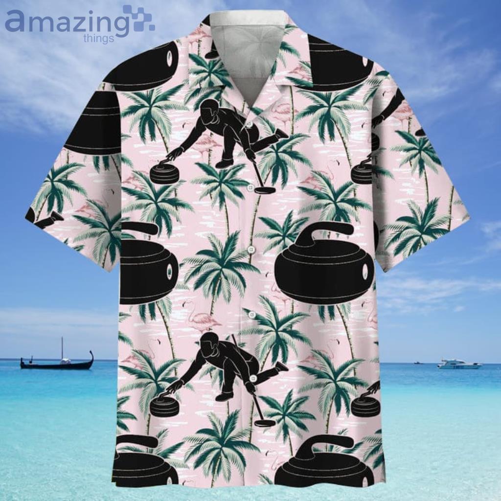 Curling Usa Tropical Hawaiian Shirt - Curling Usa Tropical Hawaiian Shirt