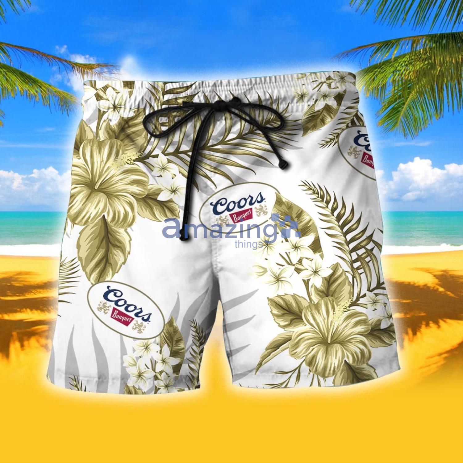 Custom Coors Banquet Combo Hawaiian Shirt And Shorts Gift For Summer image Custom Coors Banquet Combo Hawaiian Shirt And Shorts Gift For Summer Product Photo 2