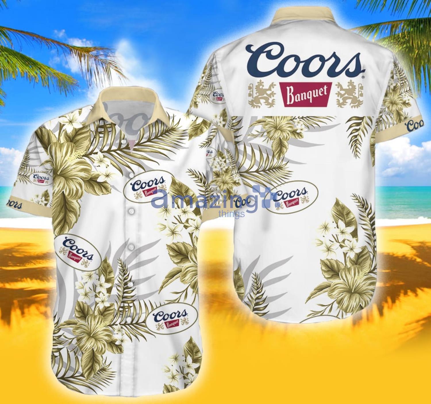 Custom Coors Banquet Combo Hawaiian Shirt And Shorts Gift For Summer image Custom Coors Banquet Combo Hawaiian Shirt And Shorts Gift For Summer Product Photo 3