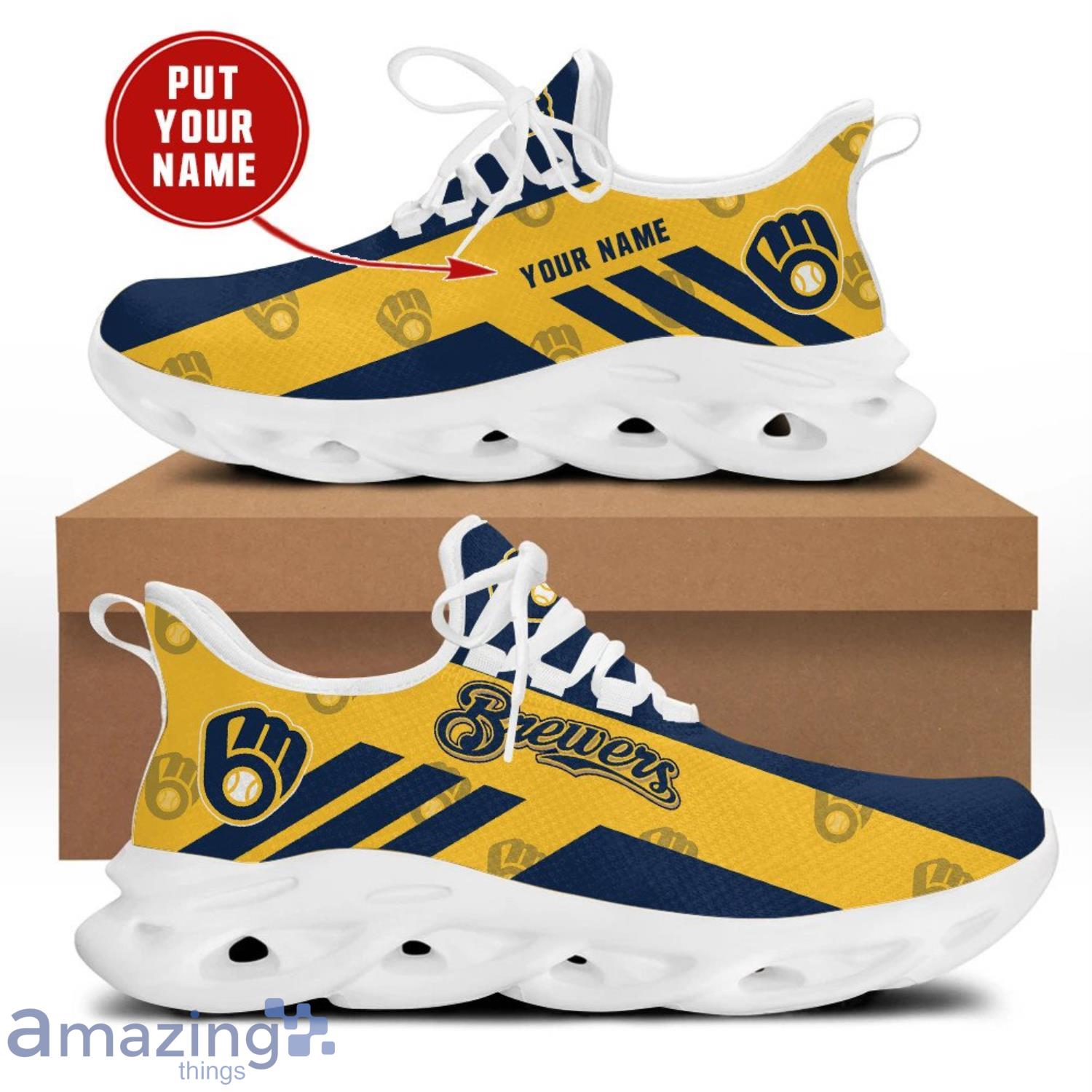 Milwaukee Brewers Design Max Soul Shoes For Men And Women - Banantees