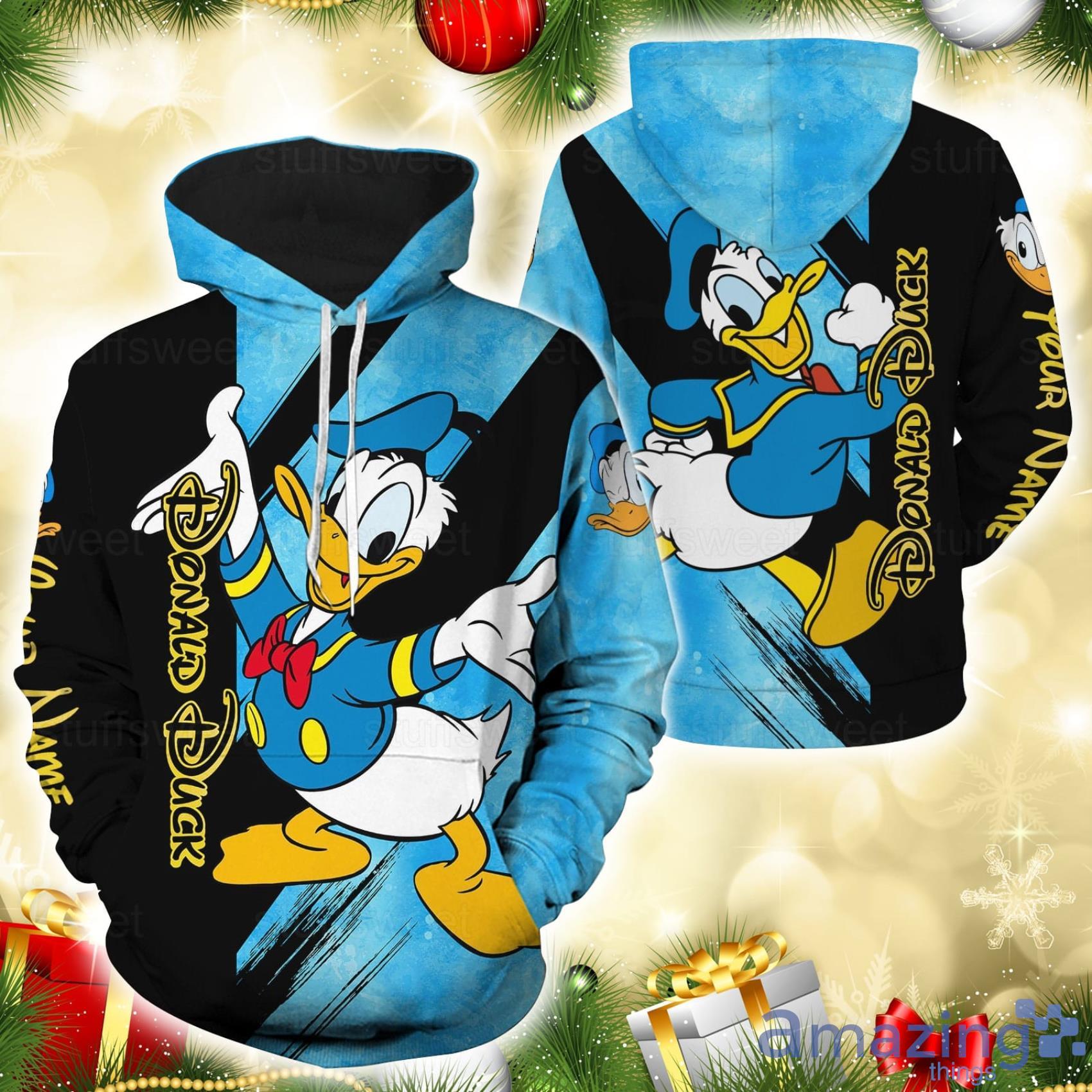 Donald Duck Blue Yellow Jersey, Disney Custom Baseball Jersey