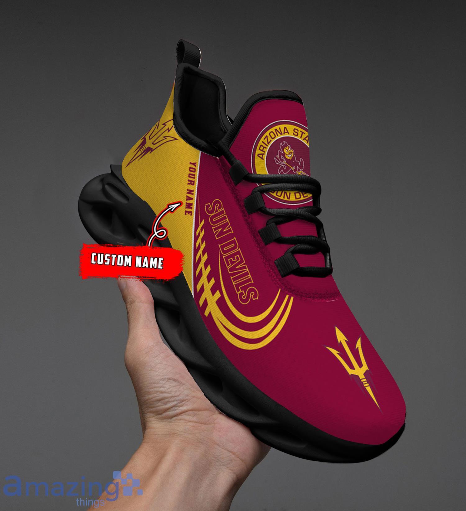Custom Name For Fans Arizona State Sun Devils Men And Women Max Soul Shoes Product Photo 1