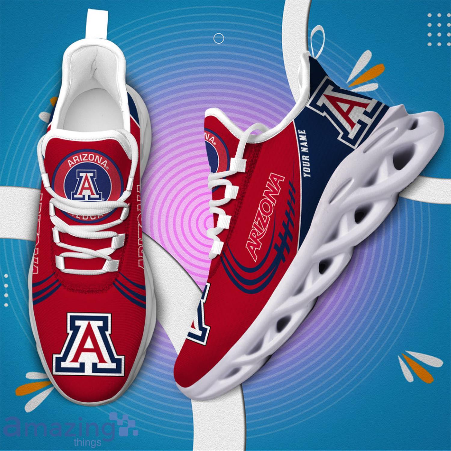 Custom Name For Fans Arizona Wildcats Men And Women Max Soul Shoes image Custom Name For Fans Arizona Wildcats Men And Women Max Soul Shoes Product Photo 4