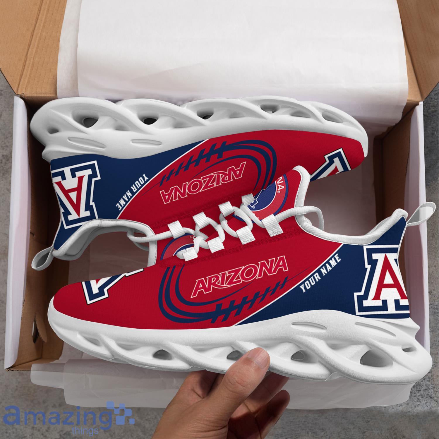 Custom Name For Fans Arizona Wildcats Men And Women Max Soul Shoes image Custom Name For Fans Arizona Wildcats Men And Women Max Soul Shoes Product Photo 6