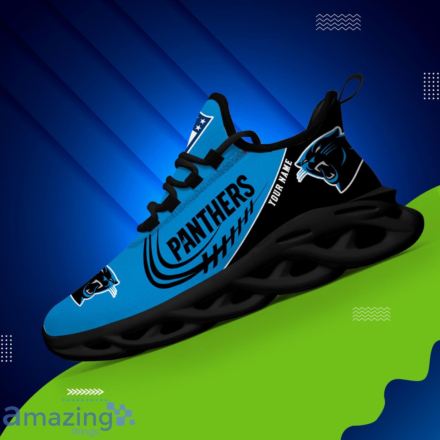 Custom Name For Fans Carolina Panthers Max Soul Shoes Running Sneakers Product Photo 1