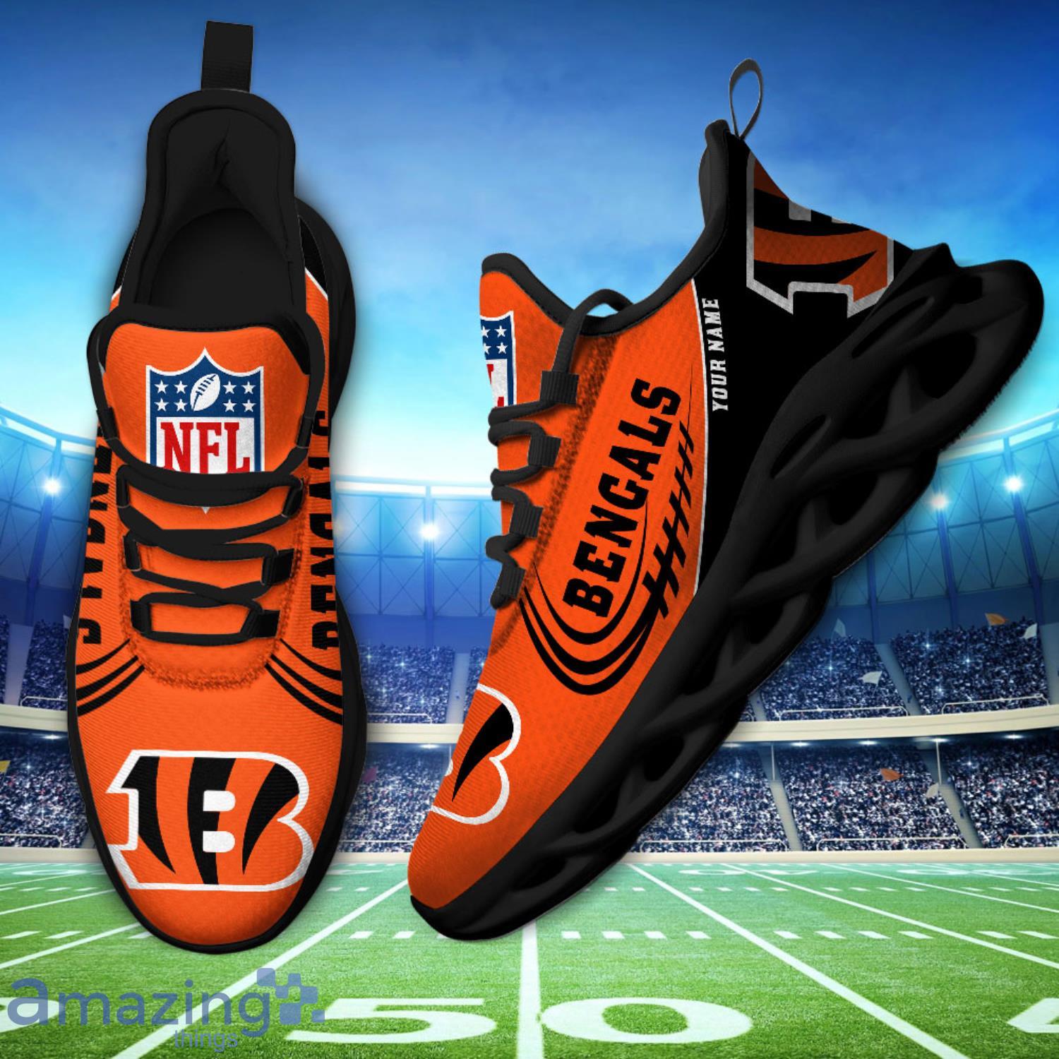 Custom Name For Fans Cincinnati Bengals Max Soul Shoes Running Sneakers image Custom Name For Fans Cincinnati Bengals Max Soul Shoes Running Sneakers Product Photo 3