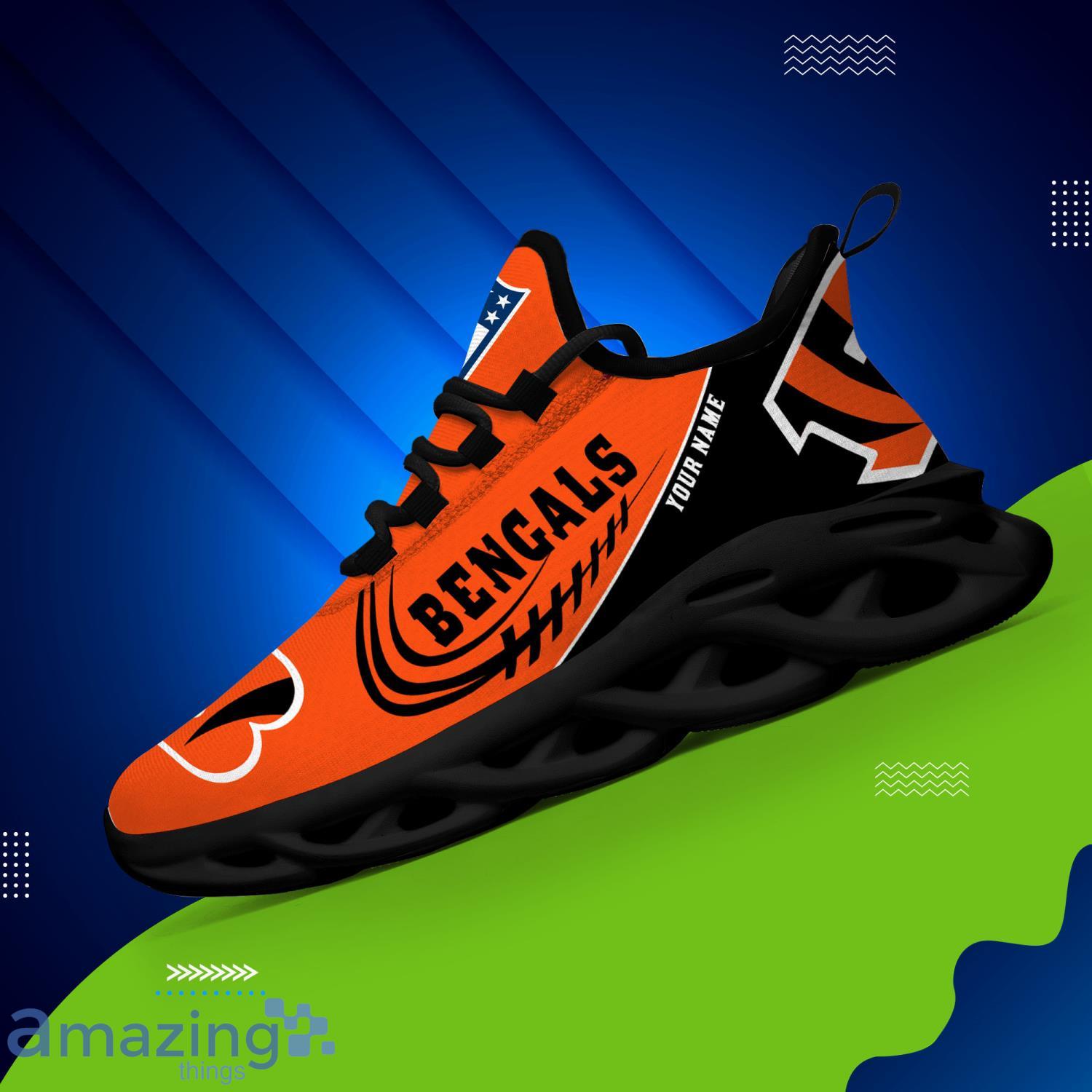 Custom Name For Fans Cincinnati Bengals Max Soul Shoes Running Sneakers Product Photo 1
