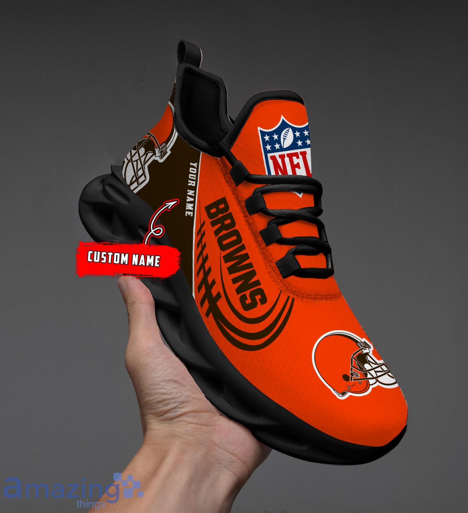 Cleveland Browns Personalized Name For Fans Max Soul Shoes Men And Women  Running Sneakers