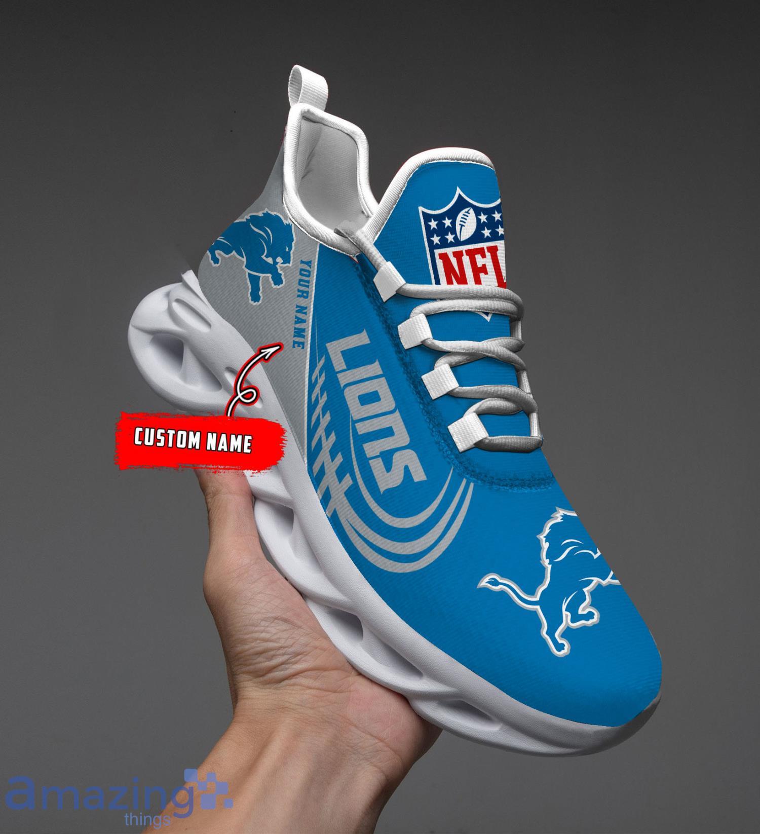 Custom Name For Fans Detroit Lions Max Soul Shoes Running Sneakers image Custom Name For Fans Detroit Lions Max Soul Shoes Running Sneakers Product Photo 8