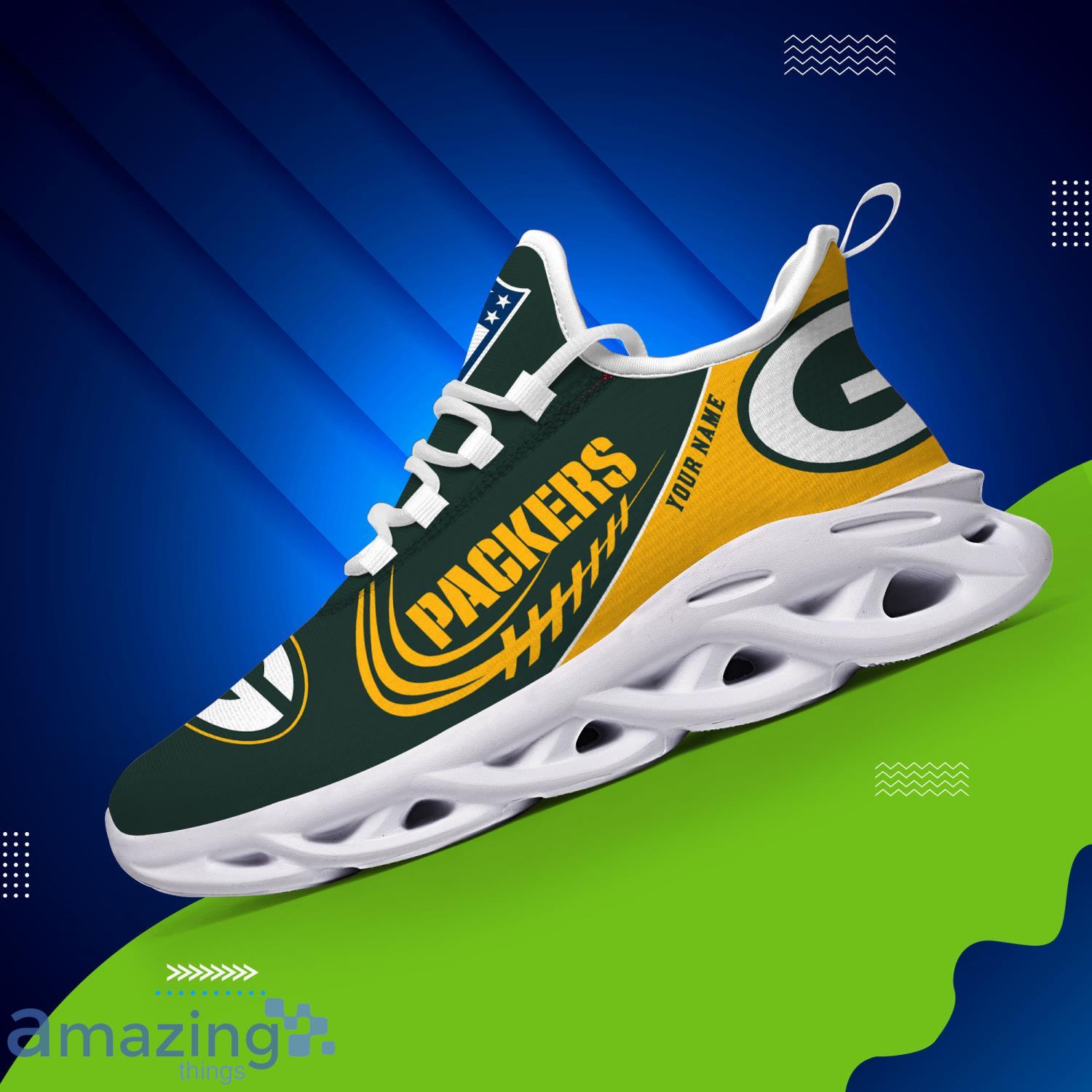Custom Name For Fans Green Bay Packers Max Soul Shoes Running Sneakers image Custom Name For Fans Green Bay Packers Max Soul Shoes Running Sneakers Product Photo 2
