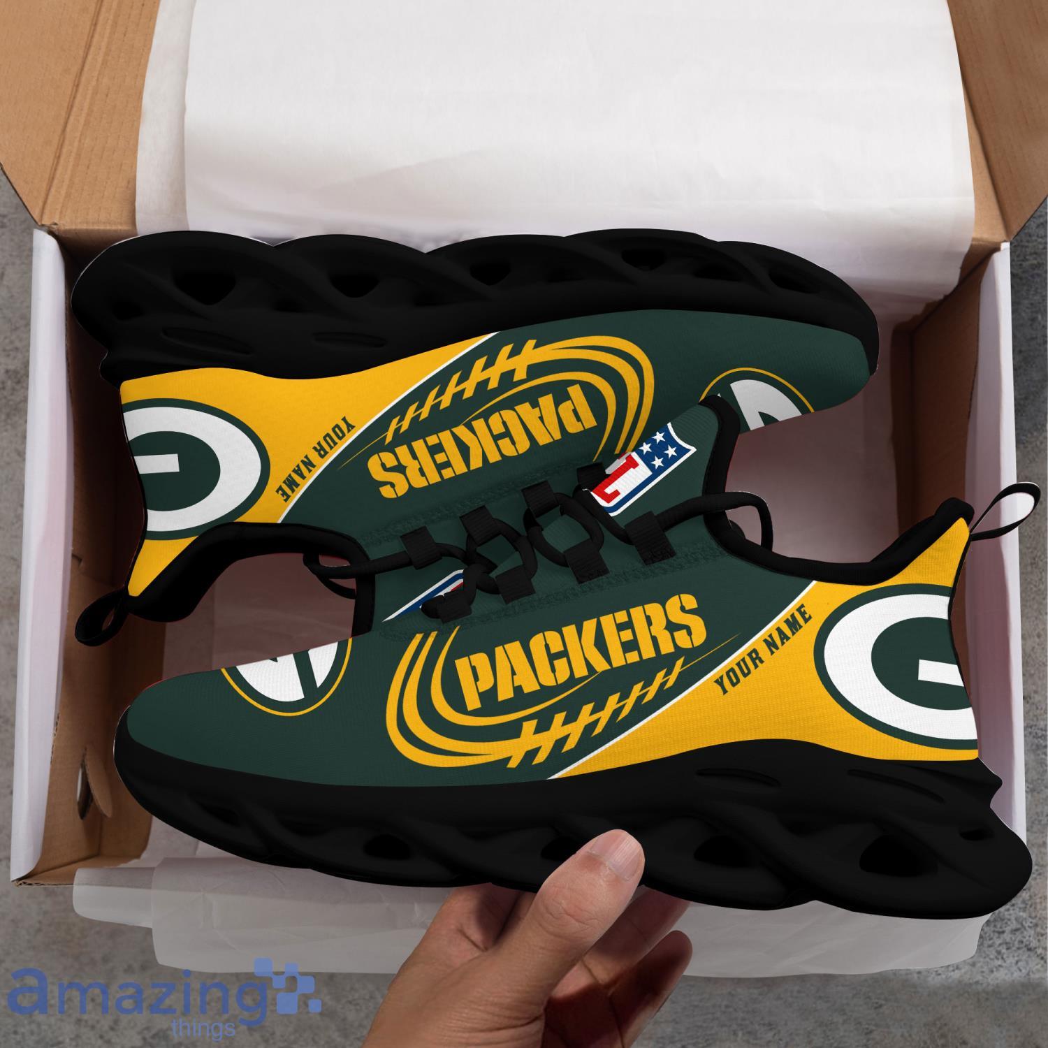 Custom Name For Fans Green Bay Packers Max Soul Shoes Running Sneakers image Custom Name For Fans Green Bay Packers Max Soul Shoes Running Sneakers Product Photo 5