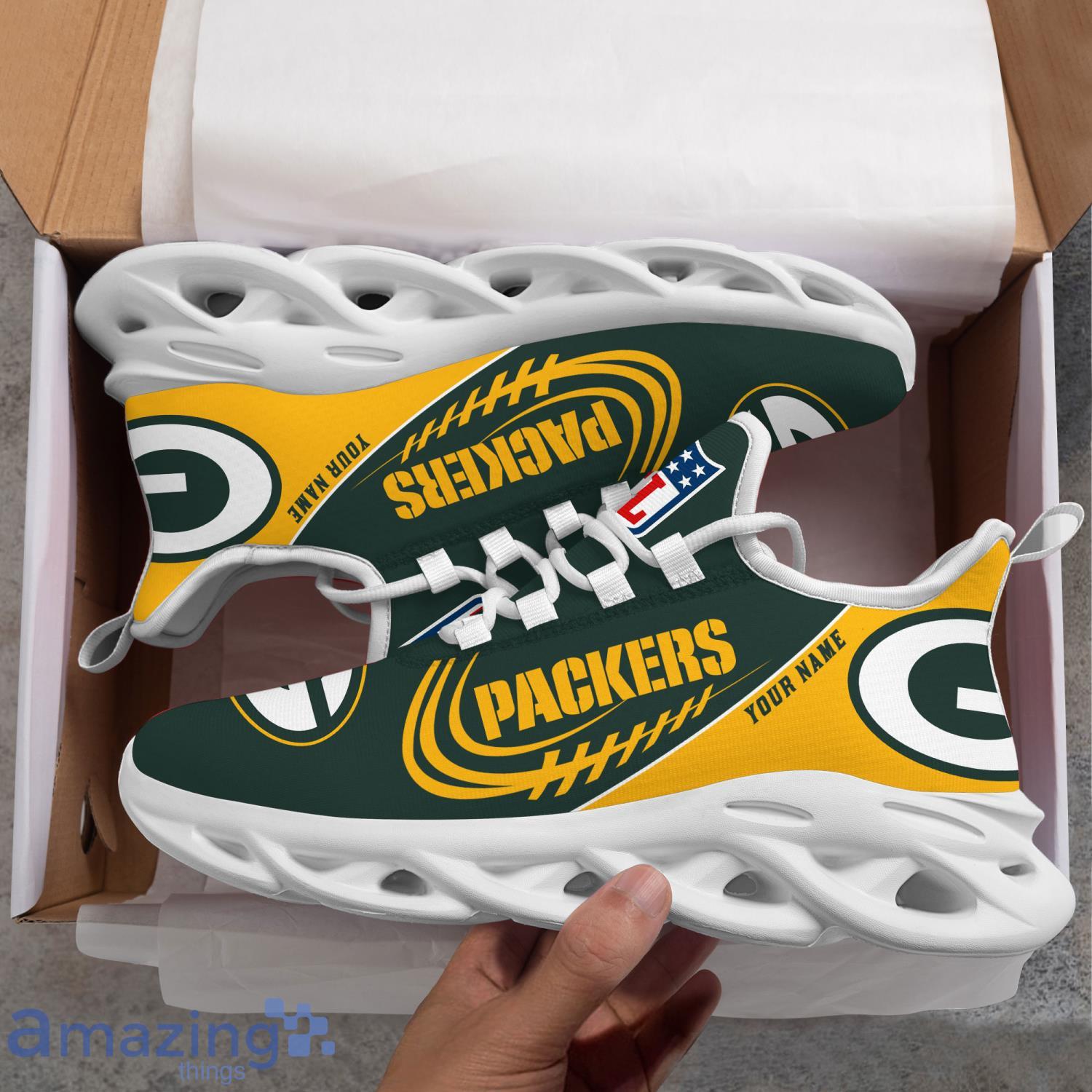 Custom Name For Fans Green Bay Packers Max Soul Shoes Running Sneakers image Custom Name For Fans Green Bay Packers Max Soul Shoes Running Sneakers Product Photo 6